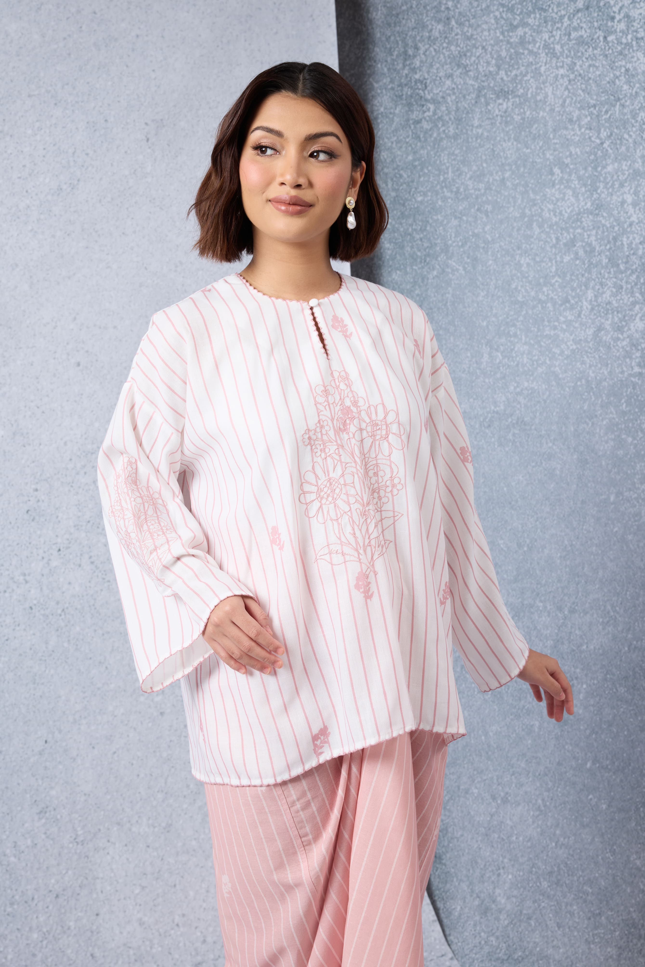 Matahari Dusty Pink Loose Kedah Top