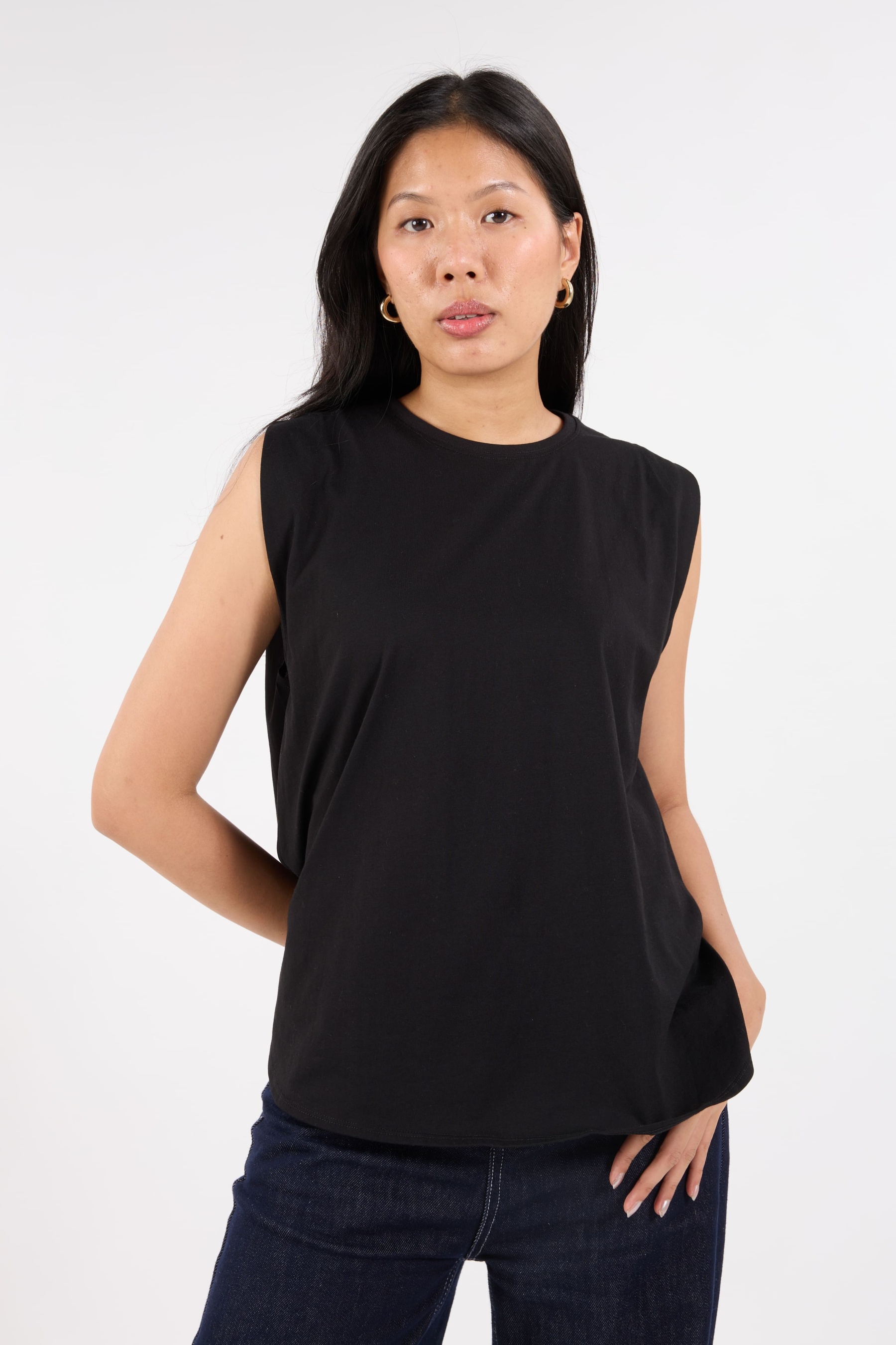Black Sleeveless Top