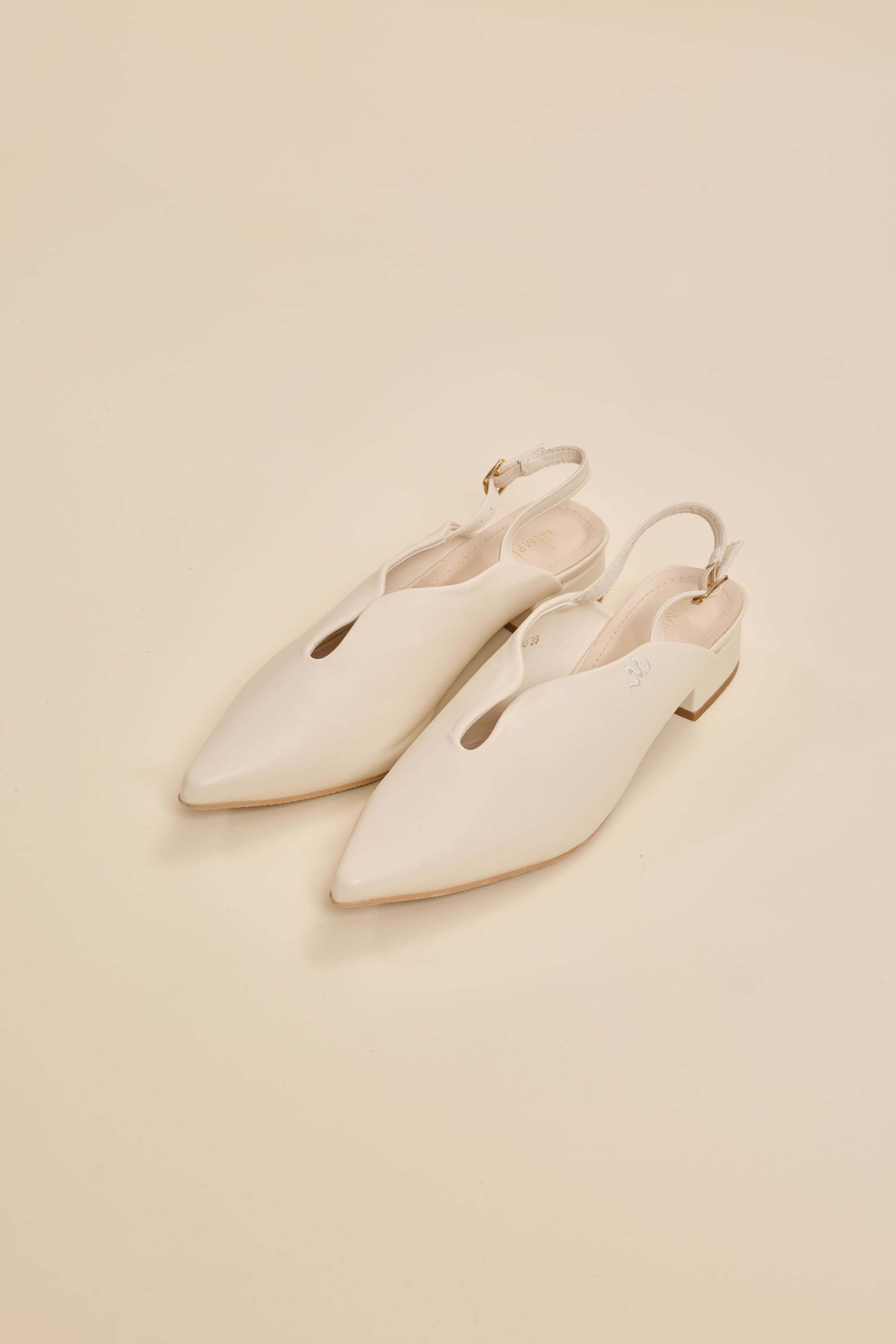 Huda Nude Low-Block Mules