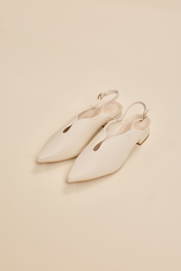 Huda Nude Low-Block Mules