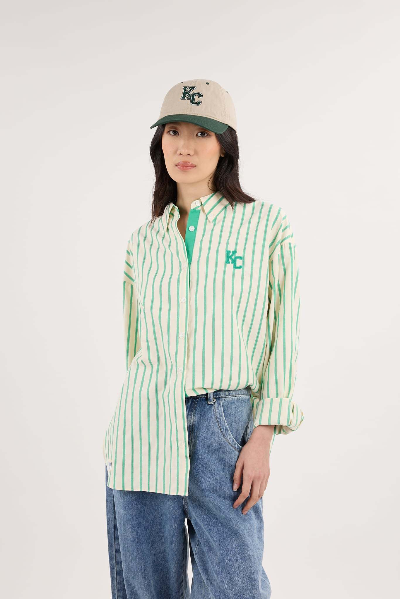 Sea Green Capsule Striped Shirt