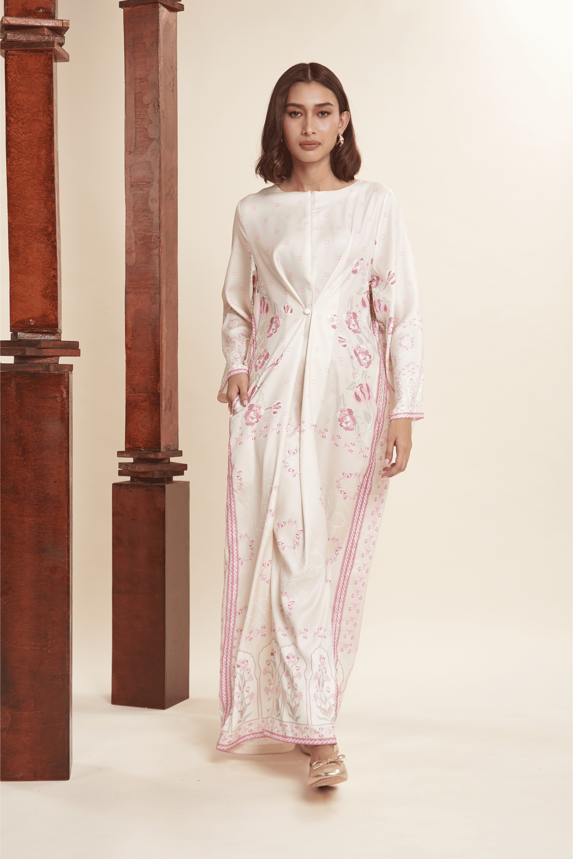 Yaris Buttercream Long Dress