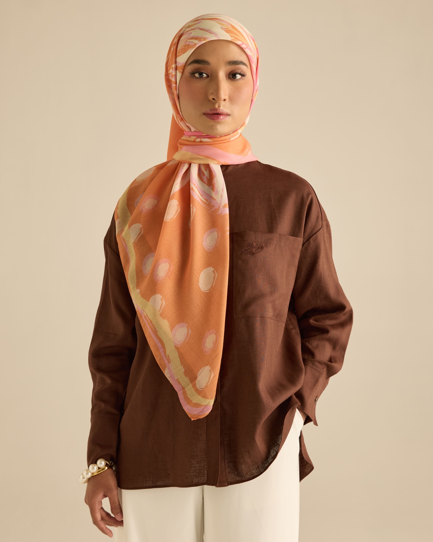 Mila Brown Linen Shirt