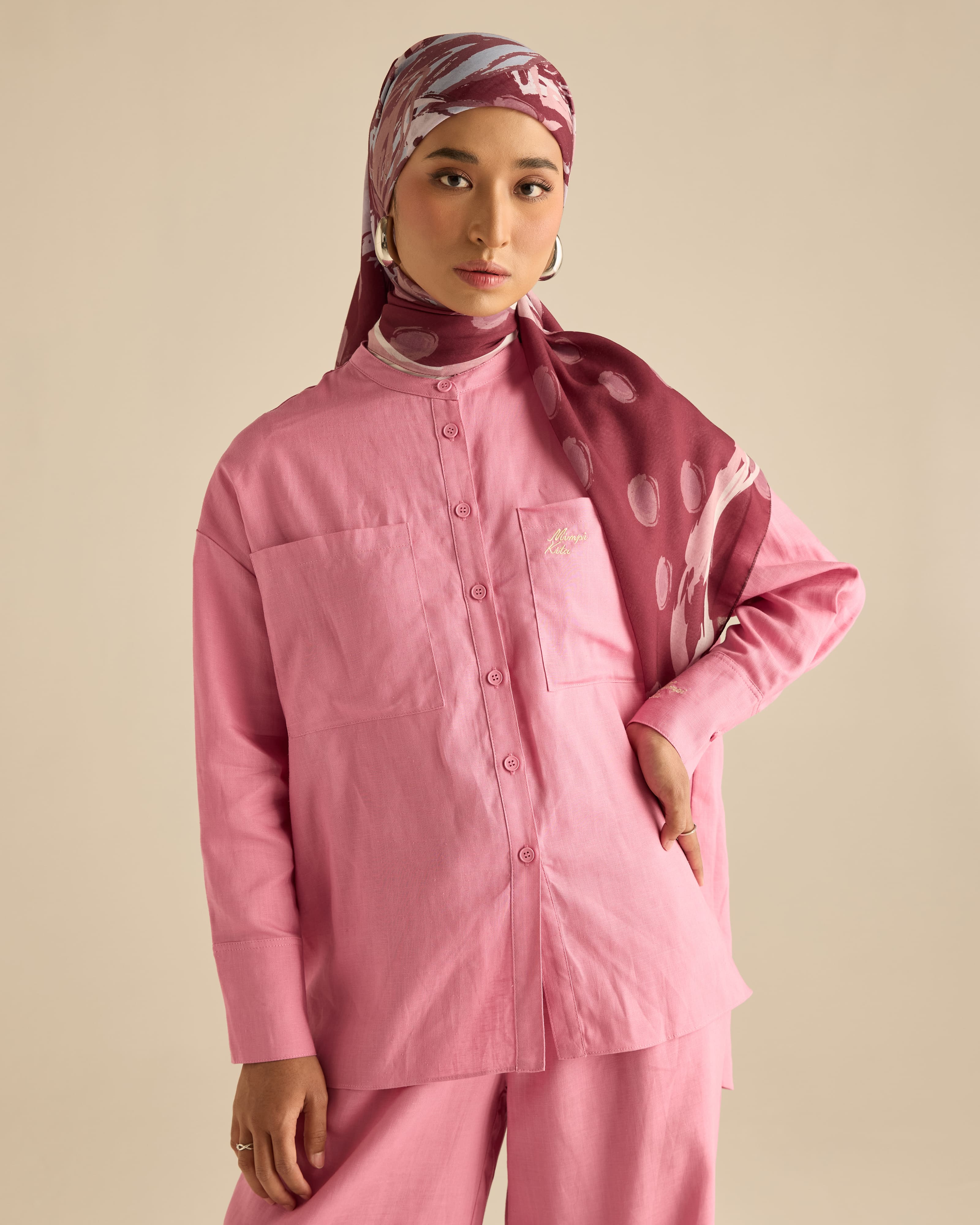Mila Soft Pink Linen Shirt