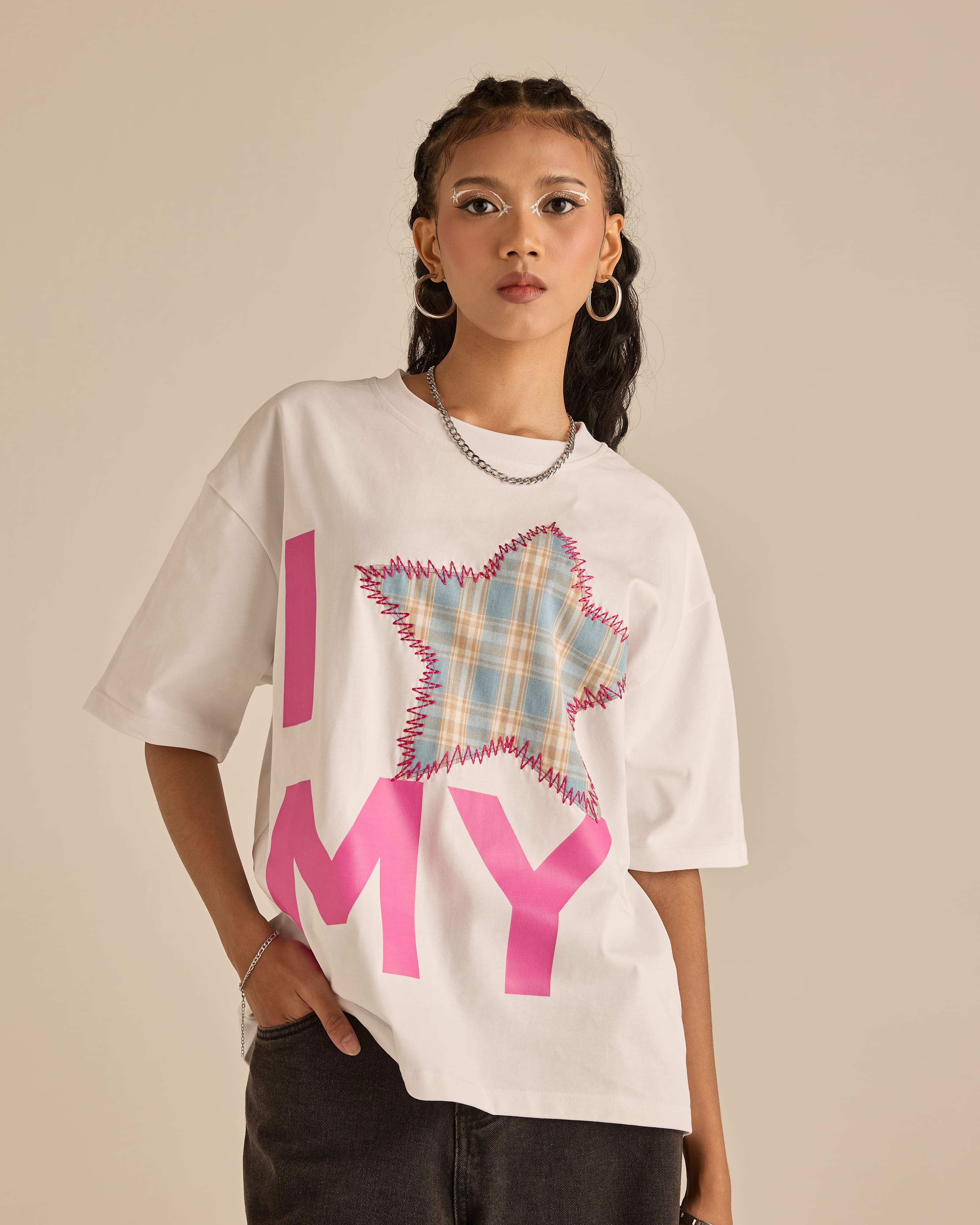 Warga White Graphic Short Sleeve T-Shirt