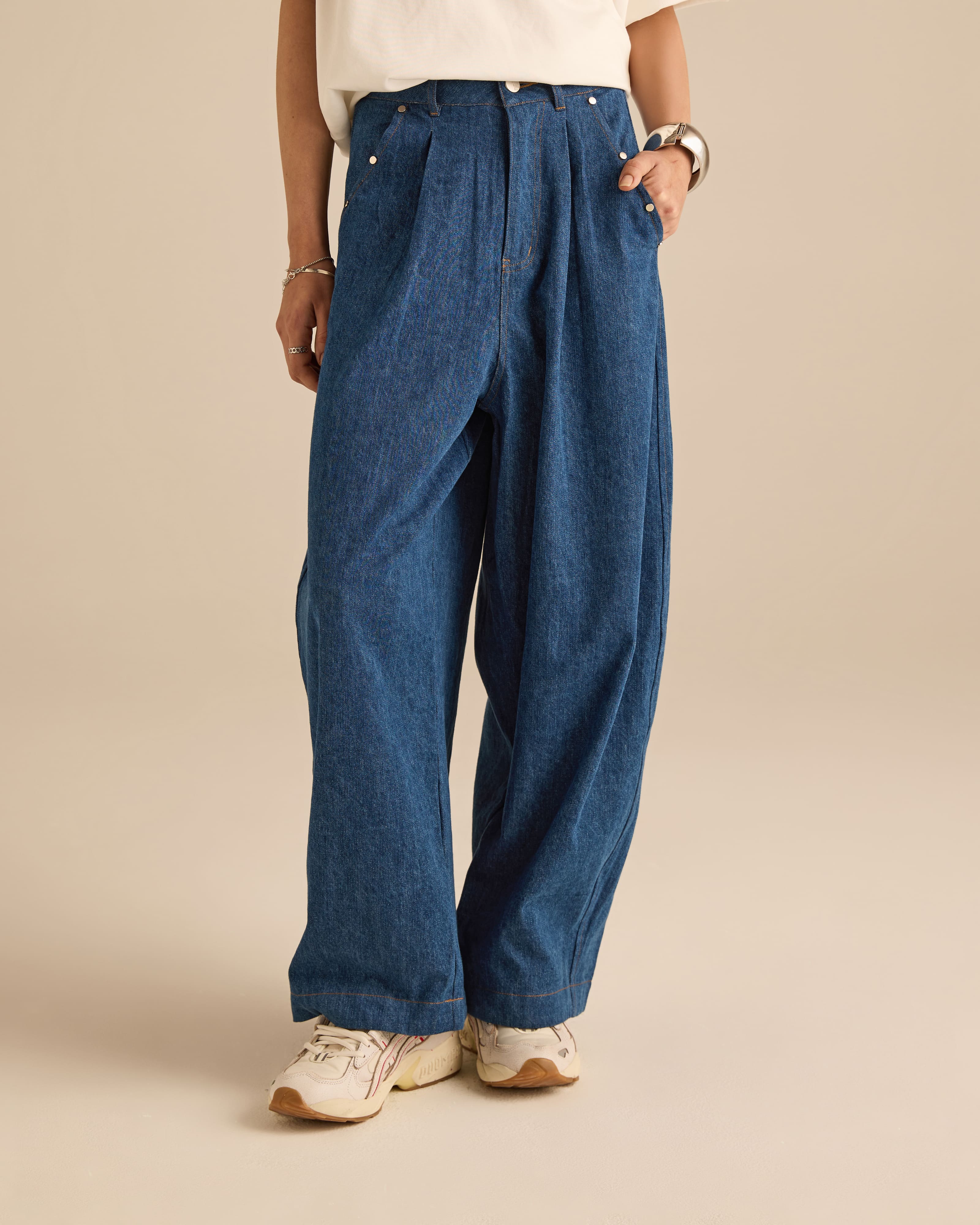 Signature Blue Relaxed Denim Jeans