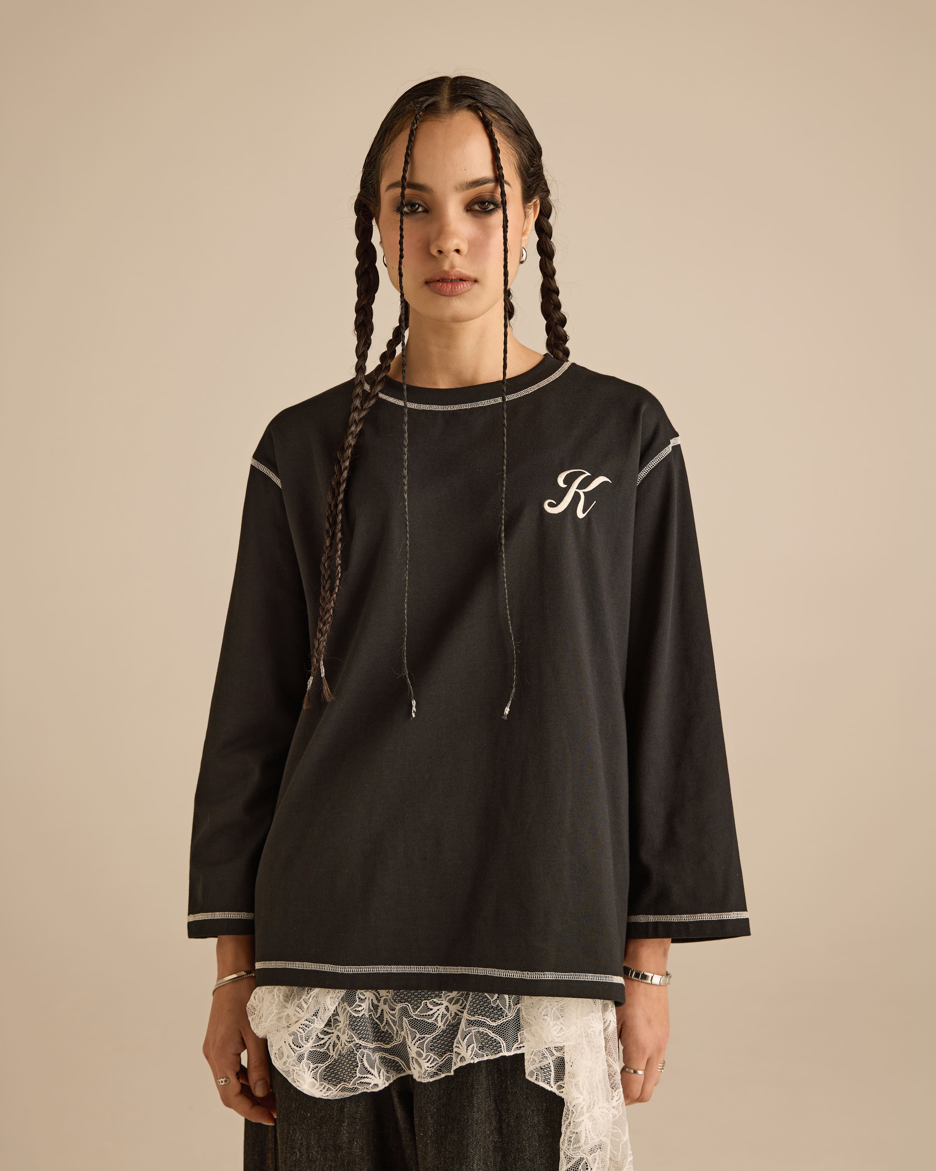 Signature Black Long Sleeve T-Shirt