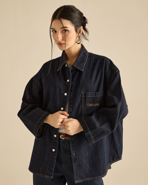 Denim Signature Double Stitched Shirt