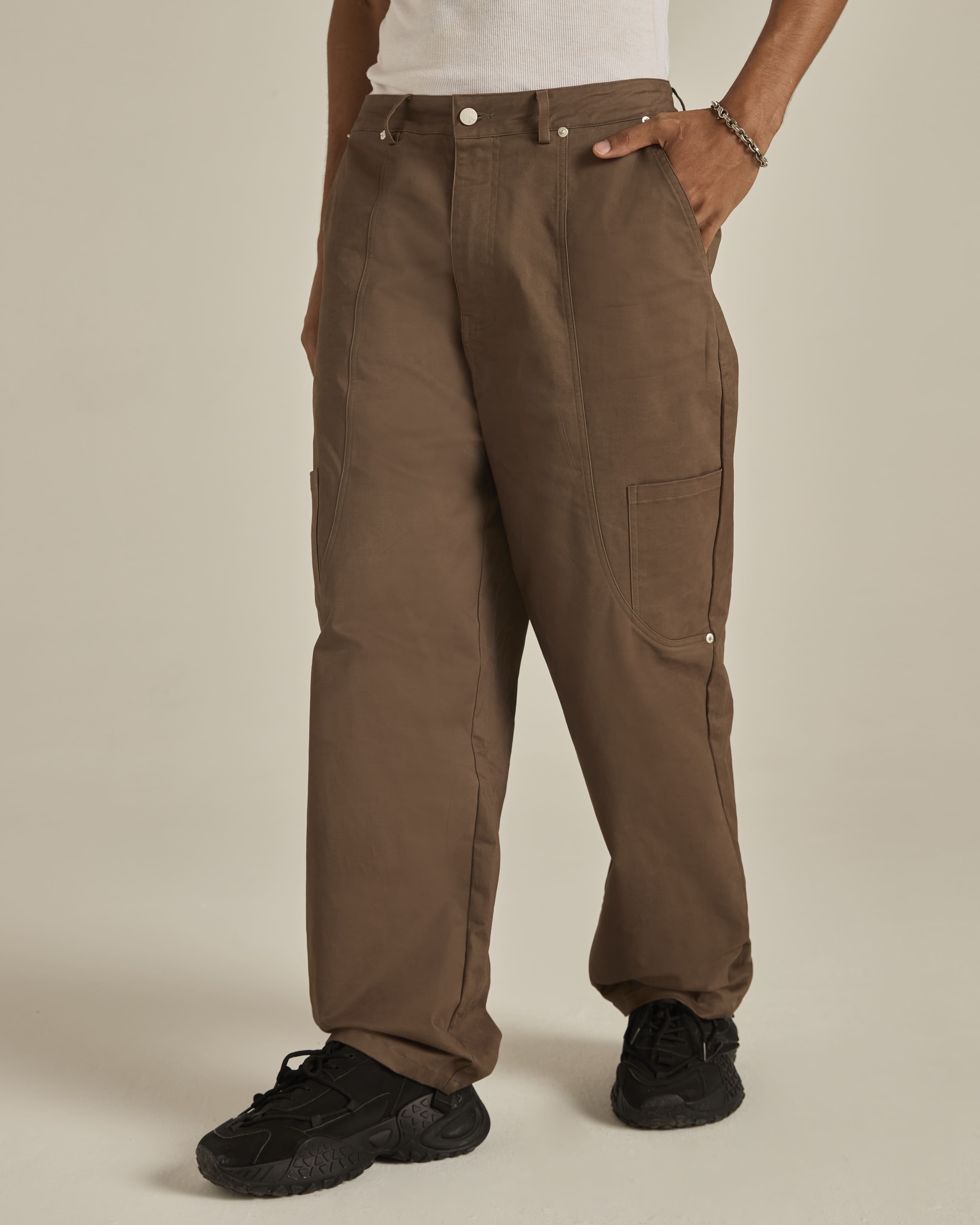 Dark Brown Cargo Pants