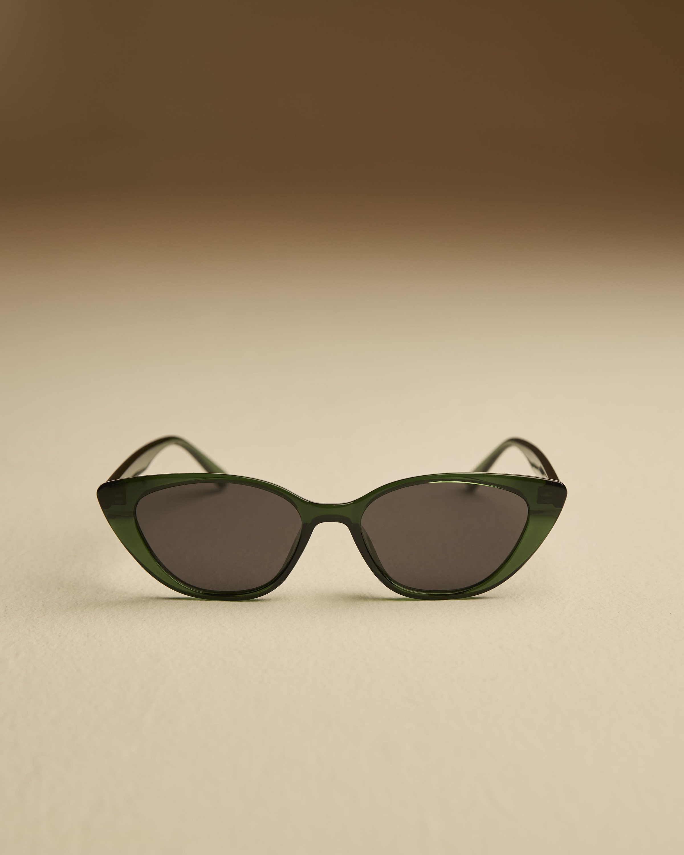 Dark Green Cat-Eye Sunglasses