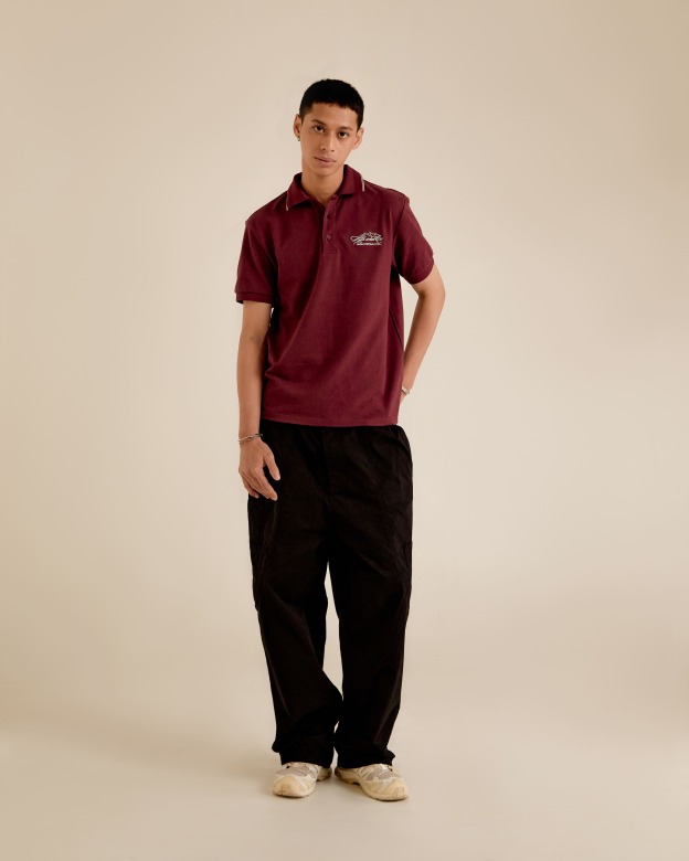 Signature Maroon Regular Fit Polo Shirt