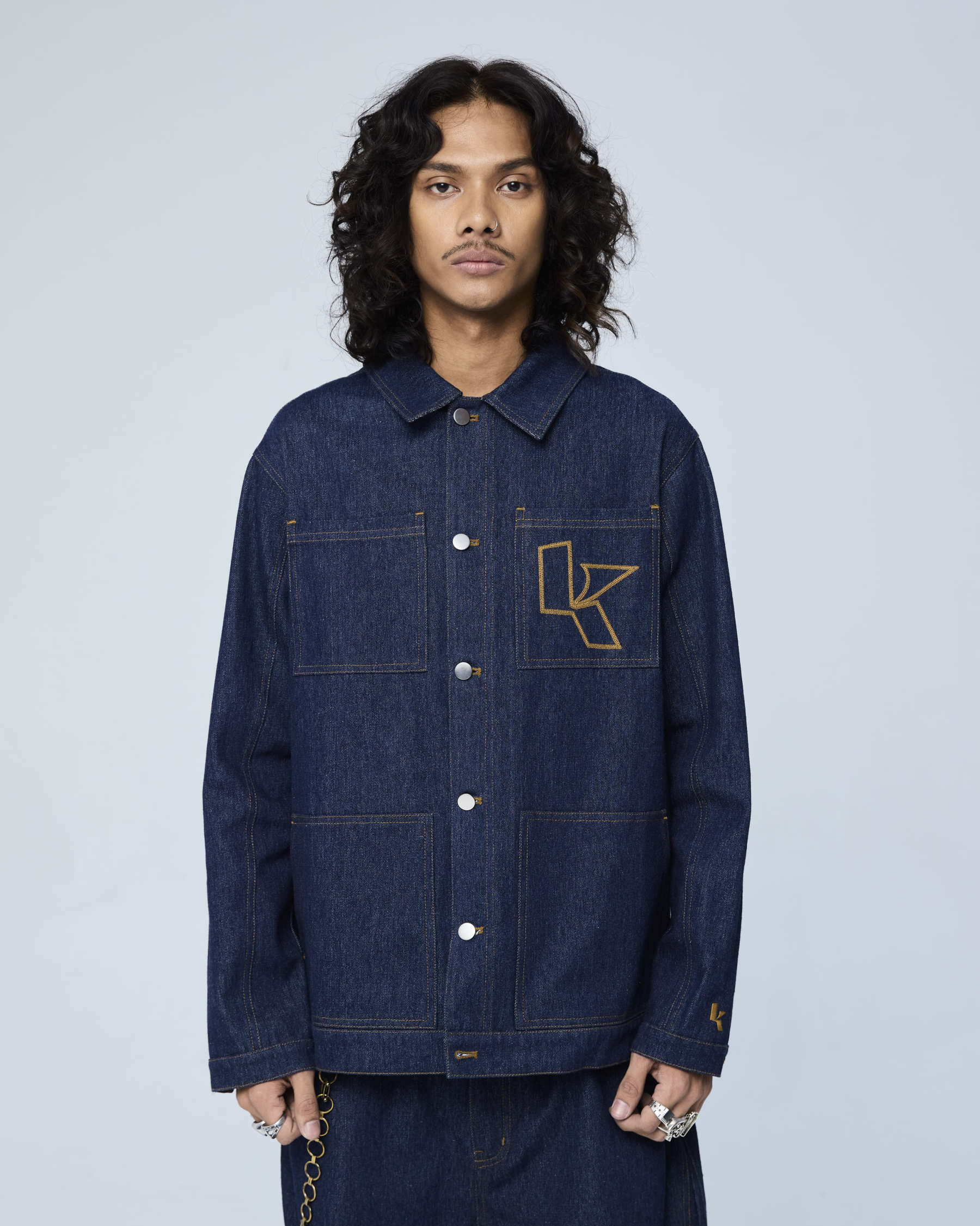 Dark Blue Signature Denim Jacket