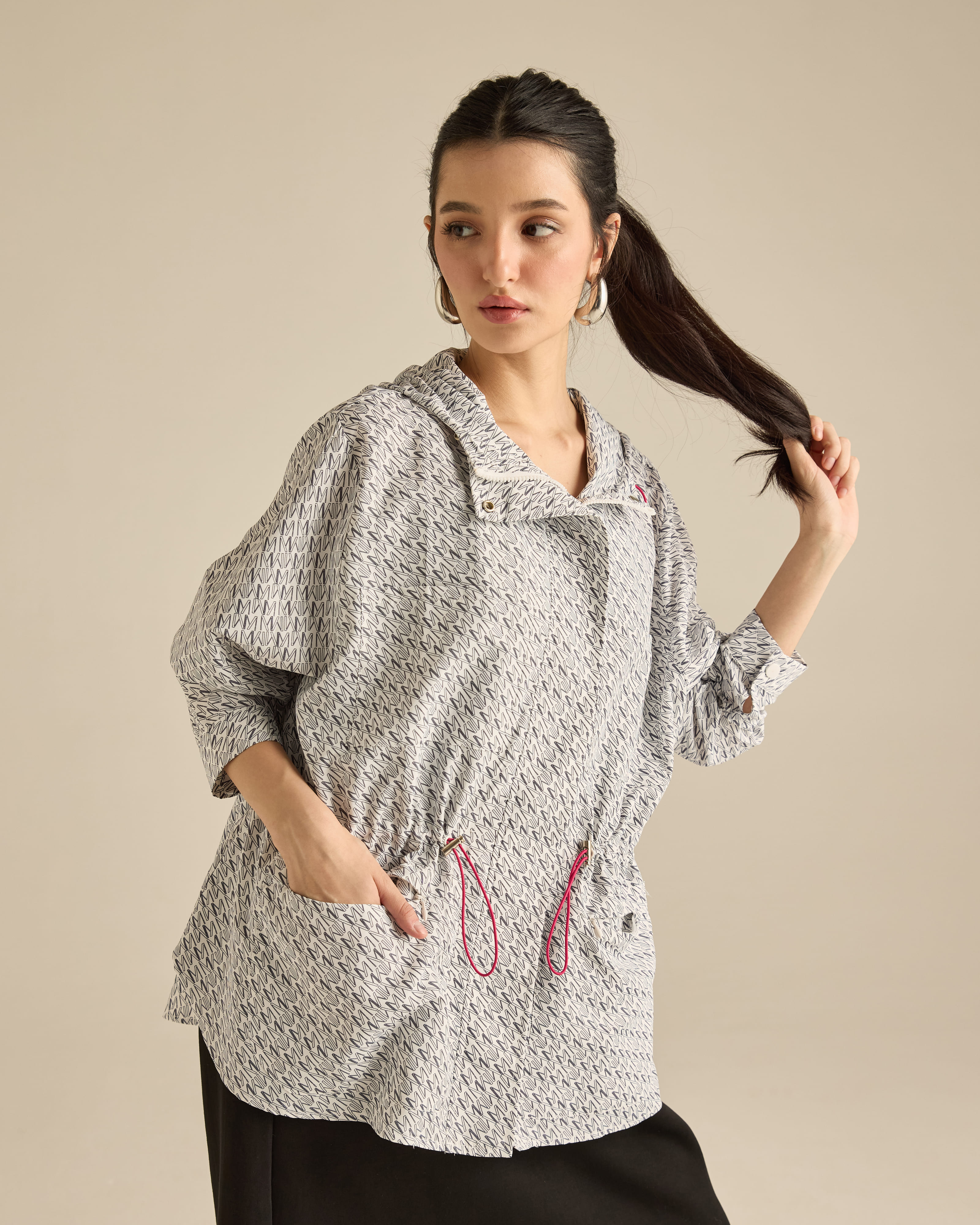 Misha Printed Parka Jacket