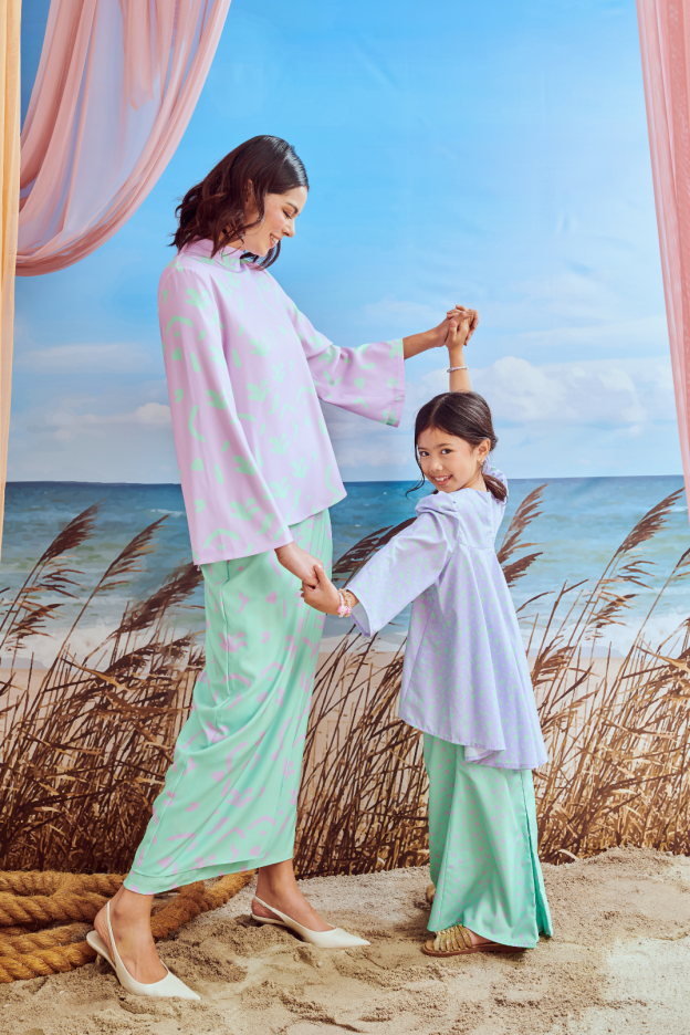 Sophia Lilac Modern Kurung