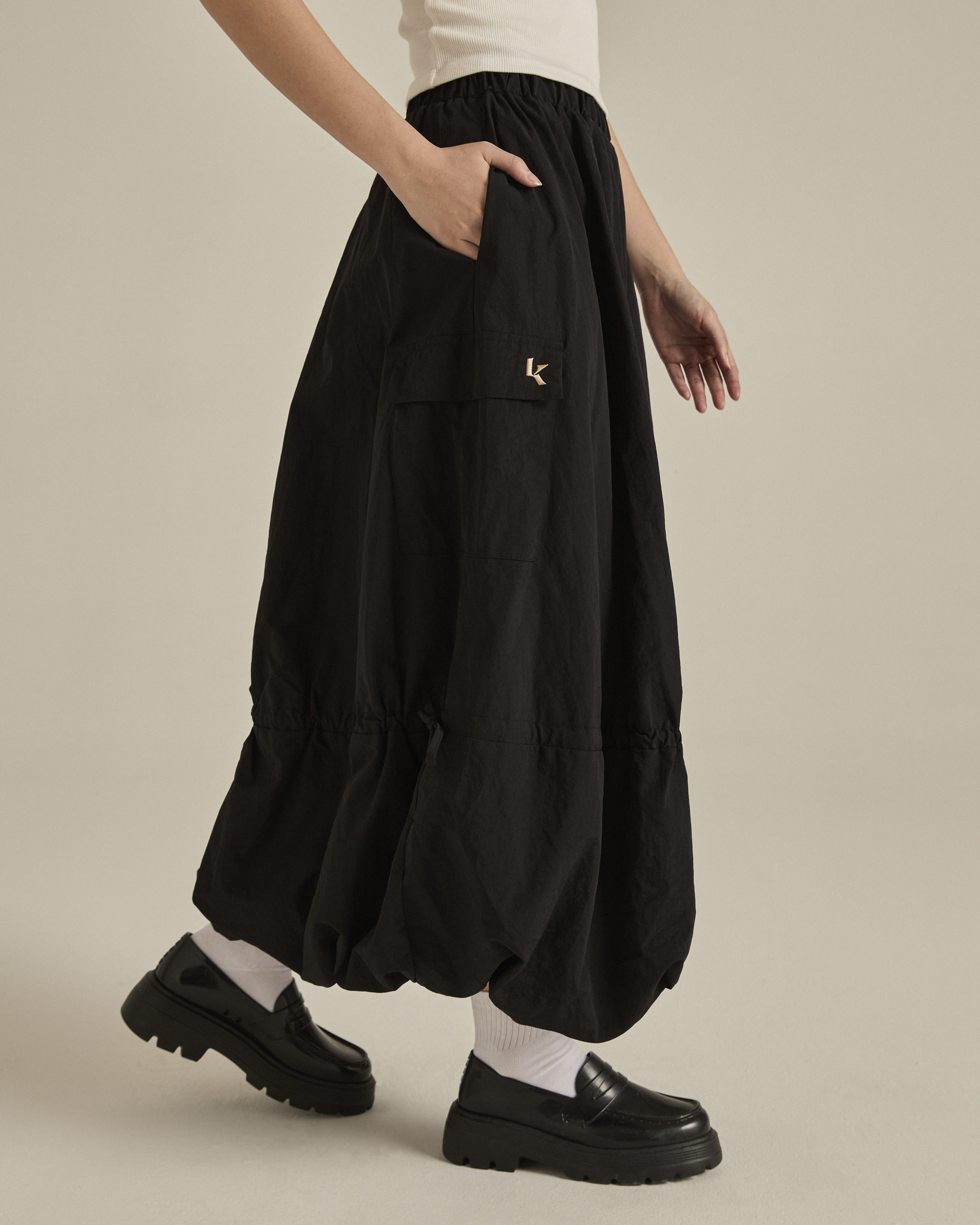 Black Balloon Skirt