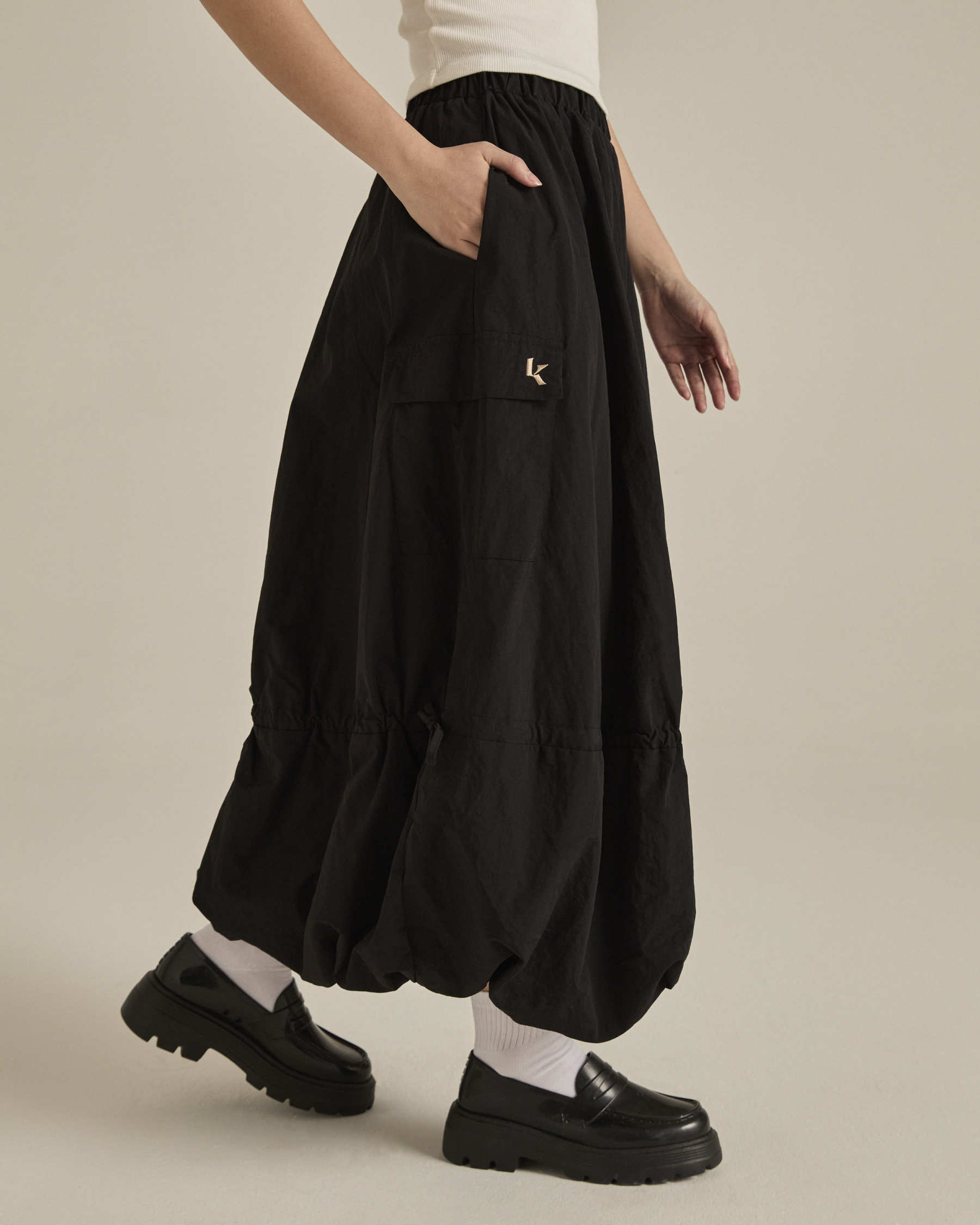 Black Balloon Skirt