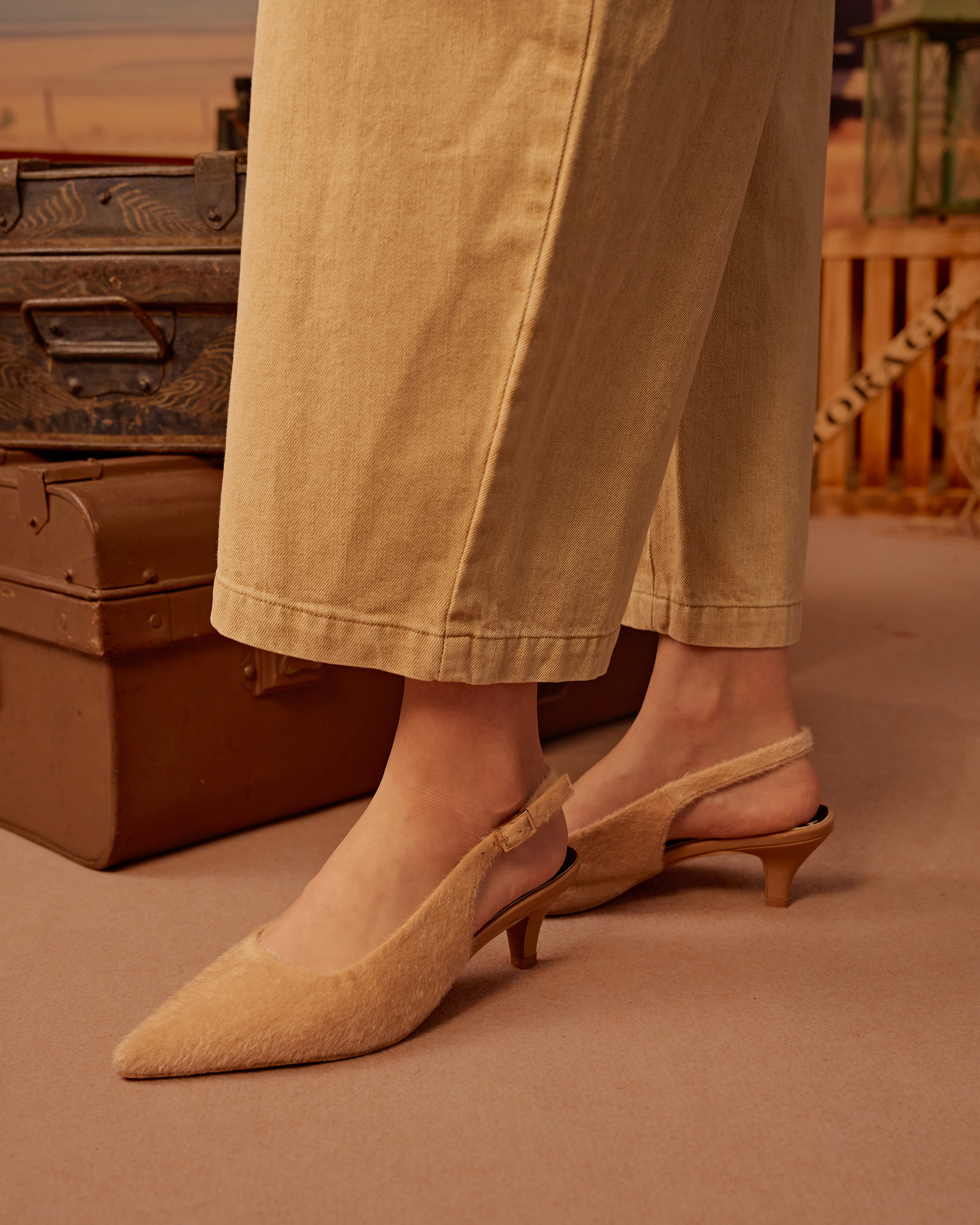 Giselle Pointed-Toe Low Heels