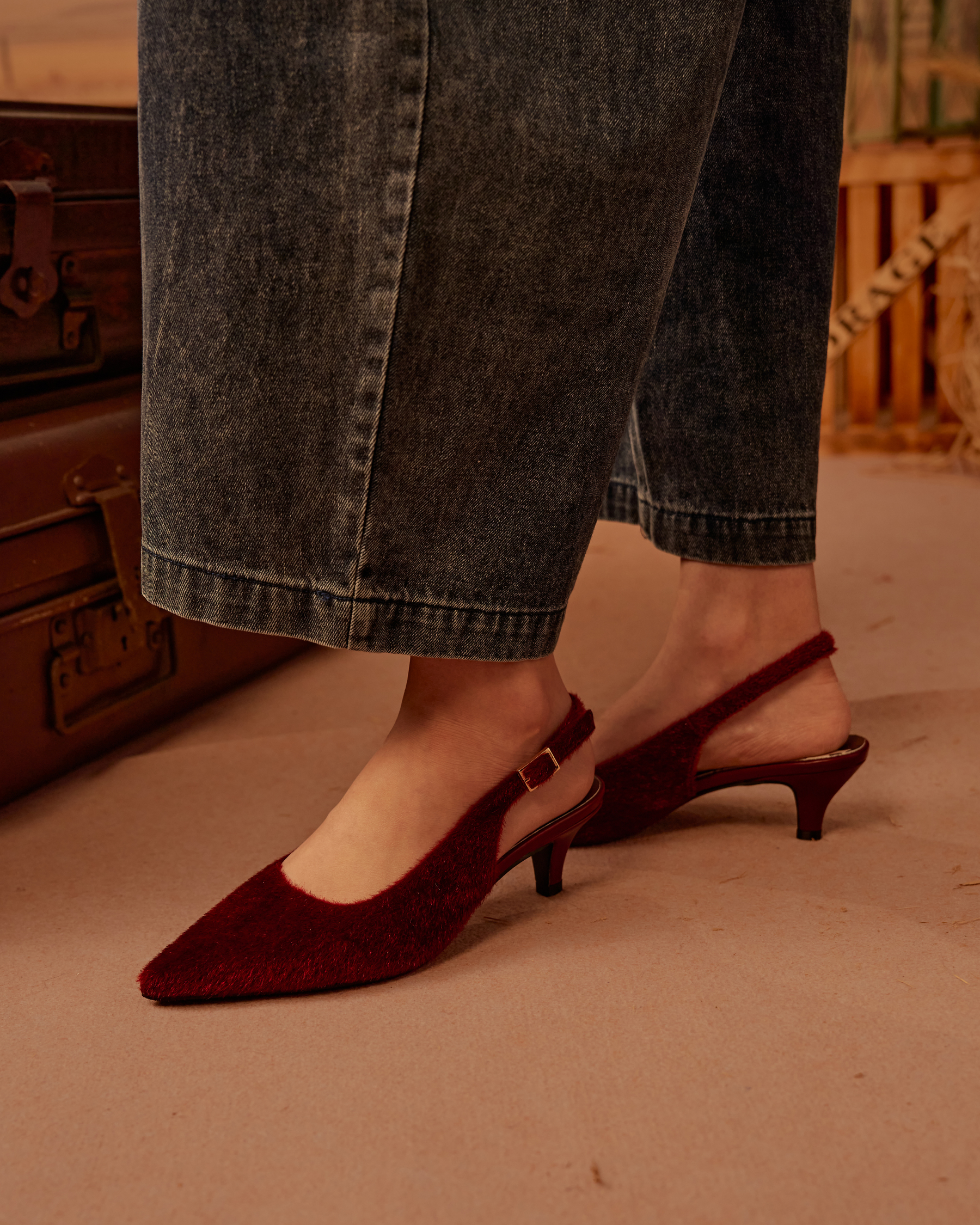 Giselle Pointed-Toe Low Heels