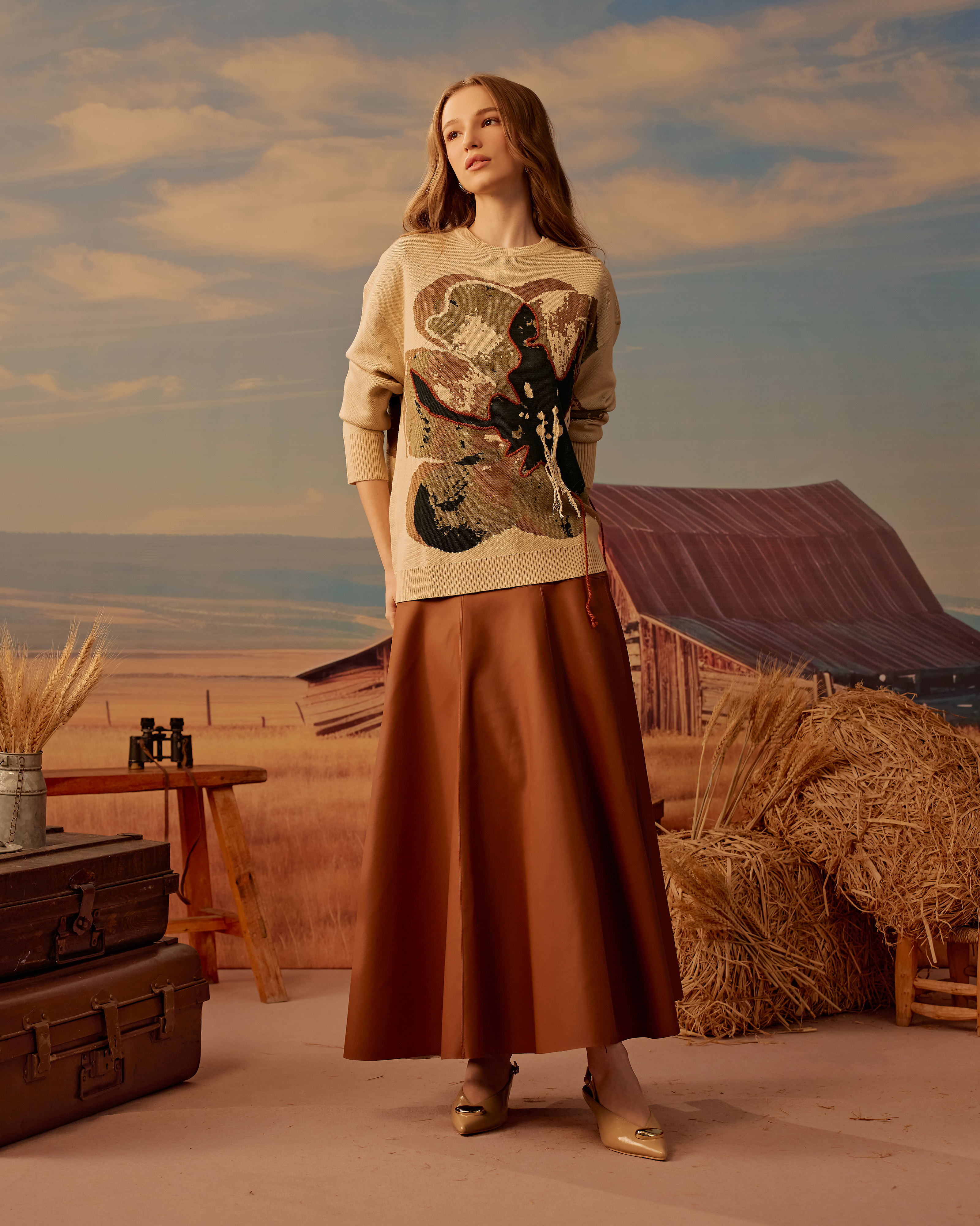 Leana Knitted Wool Top