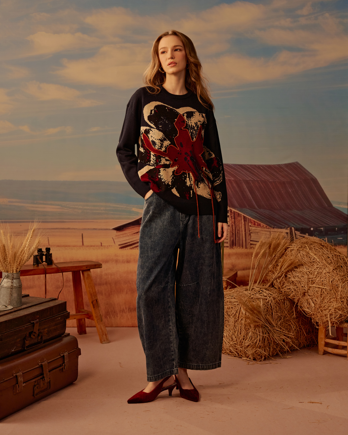 Leana Knitted Wool Top