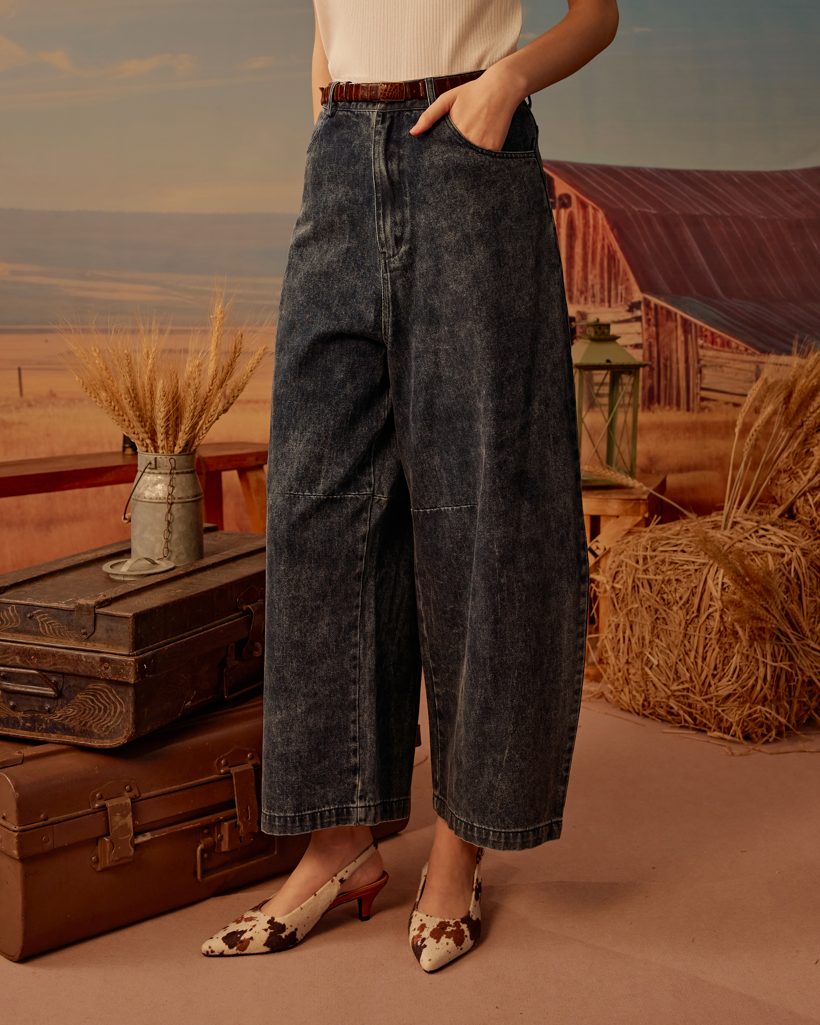 Edith Barrel Jeans