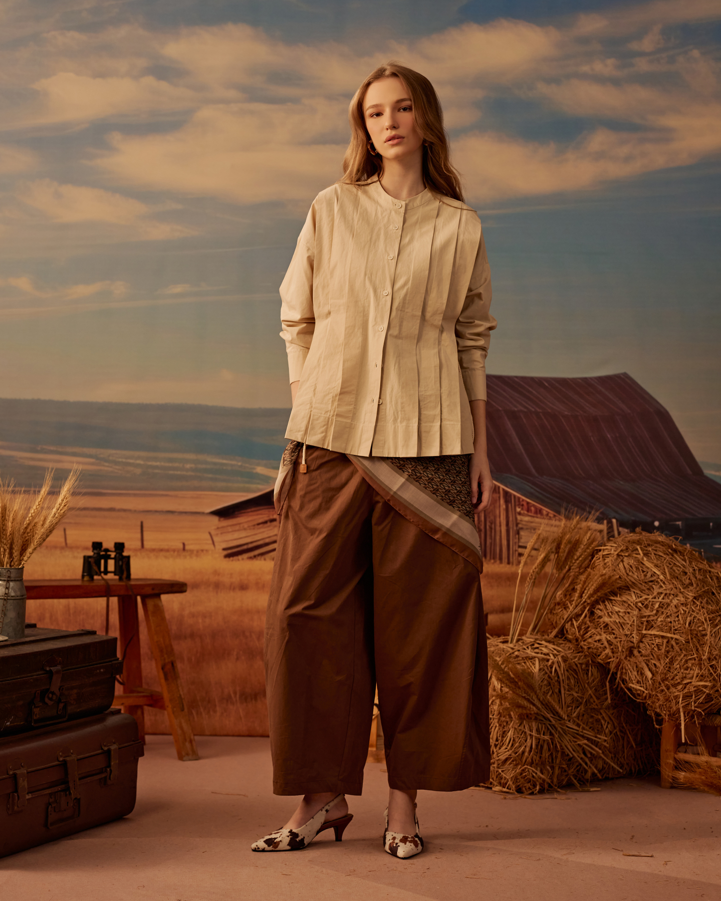 Sahara Pleated Shirt