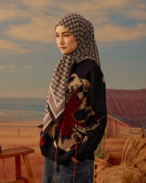 Arica Square Voile Scarf