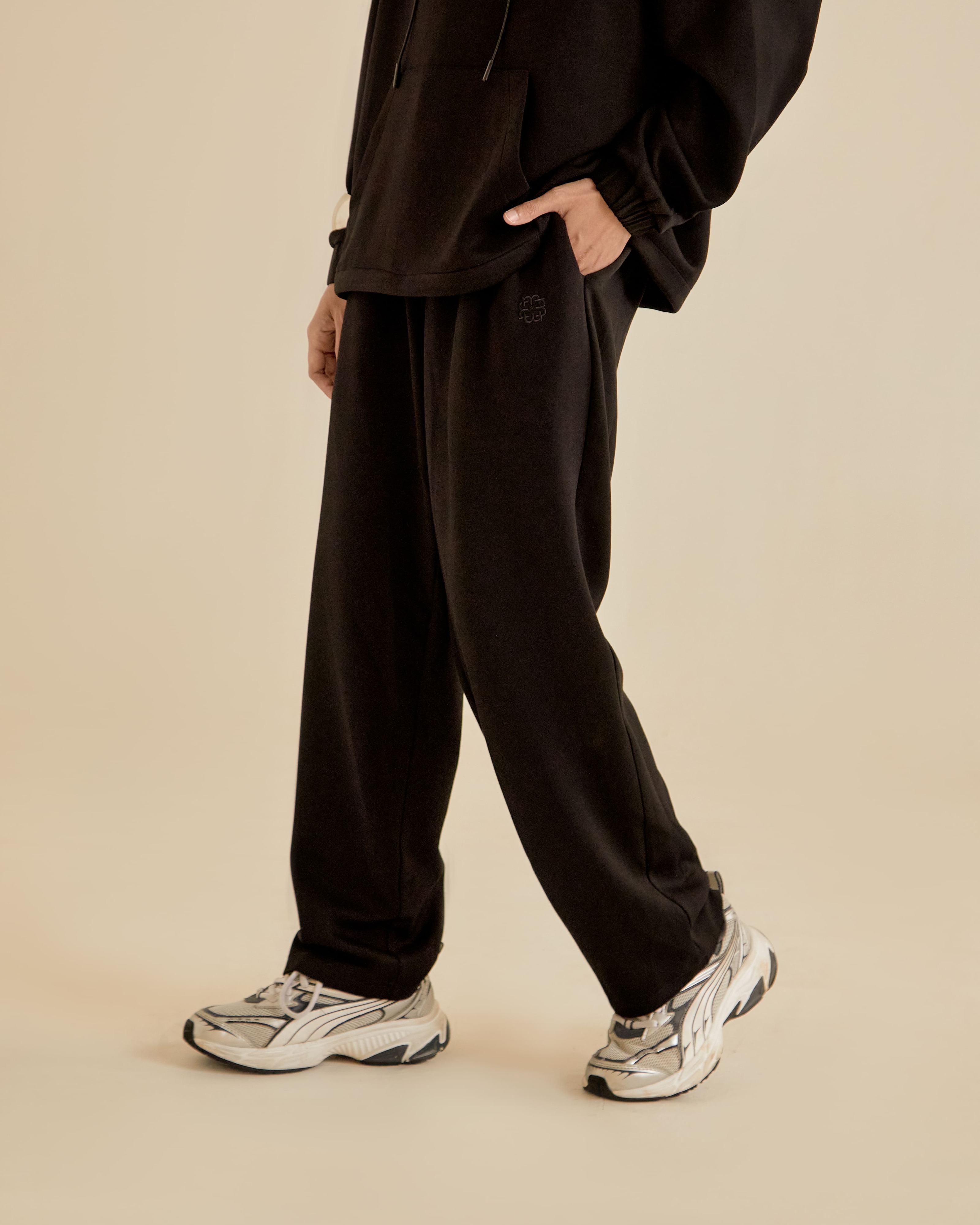 Jara Black Tapered Pants