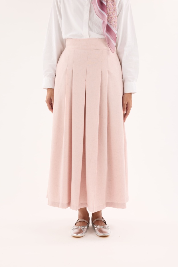 Nelly Pink Pleated Skirt
