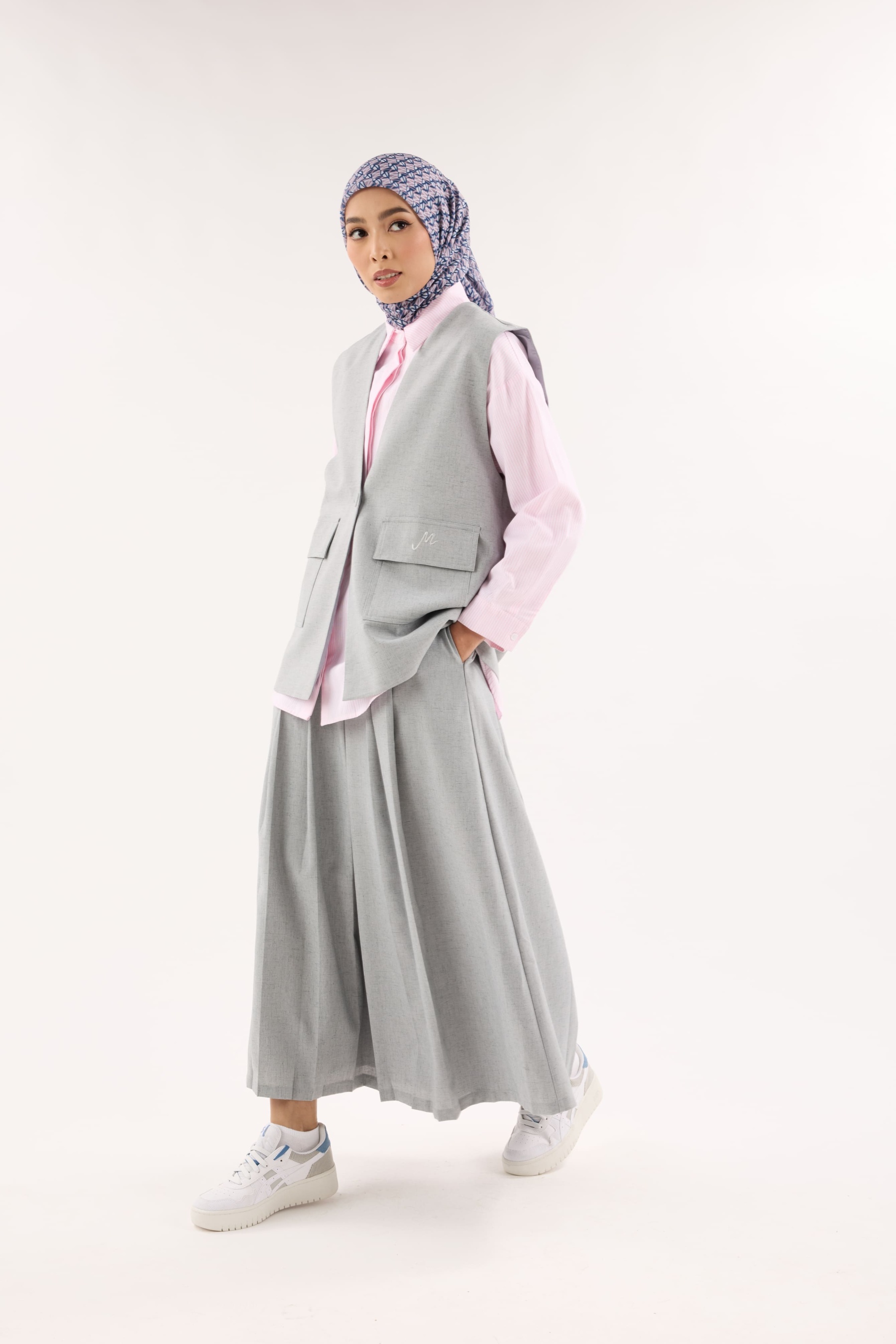 Nelly Grey Structured Vest