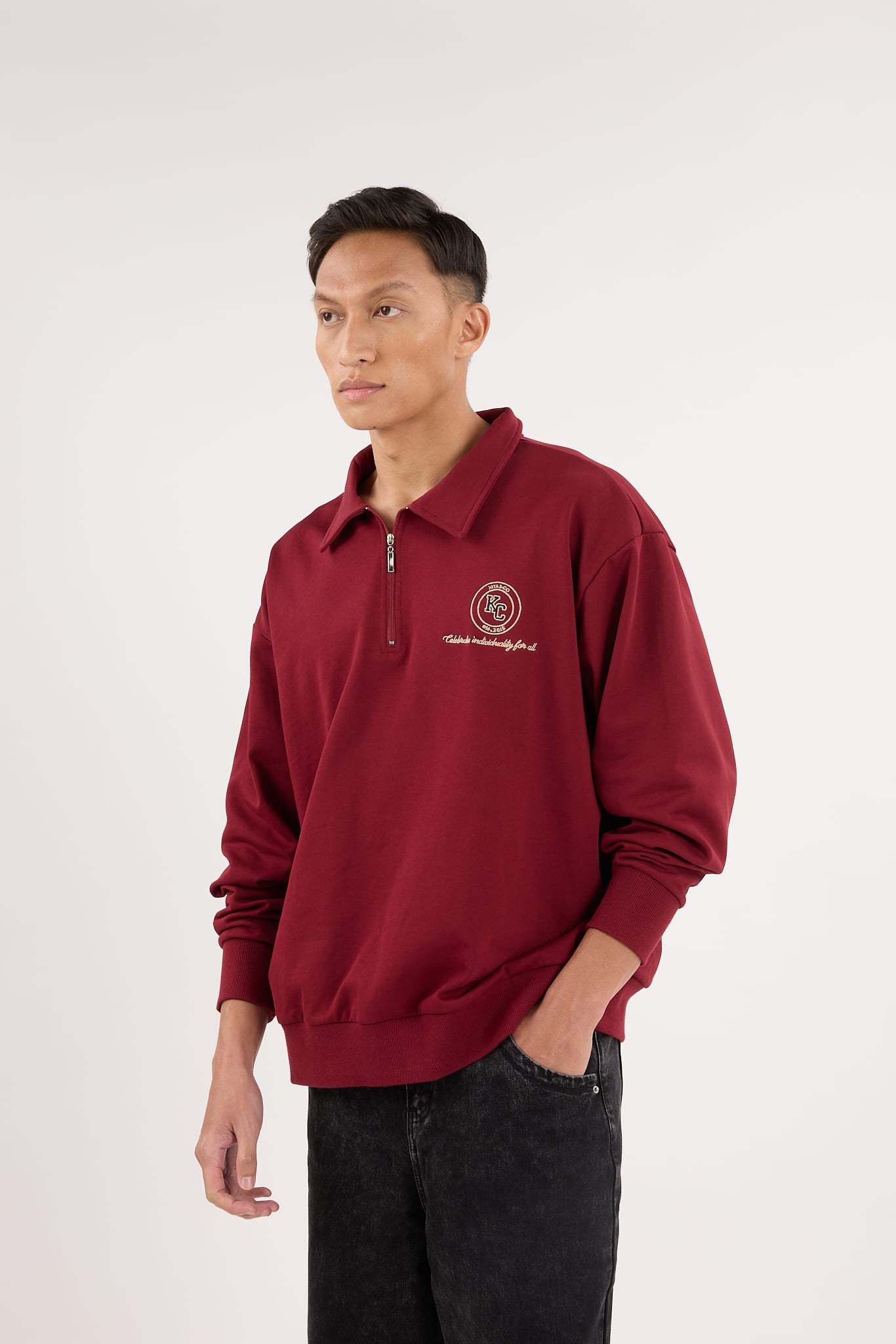 Maroon Capsule Oversized Sweatshirt