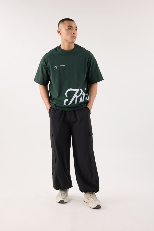 Jet Black Cargo Pants