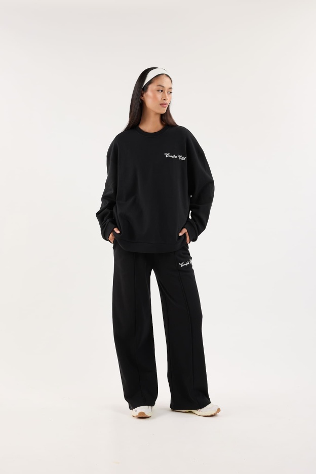 Jet Black Comfy Co-ord Set