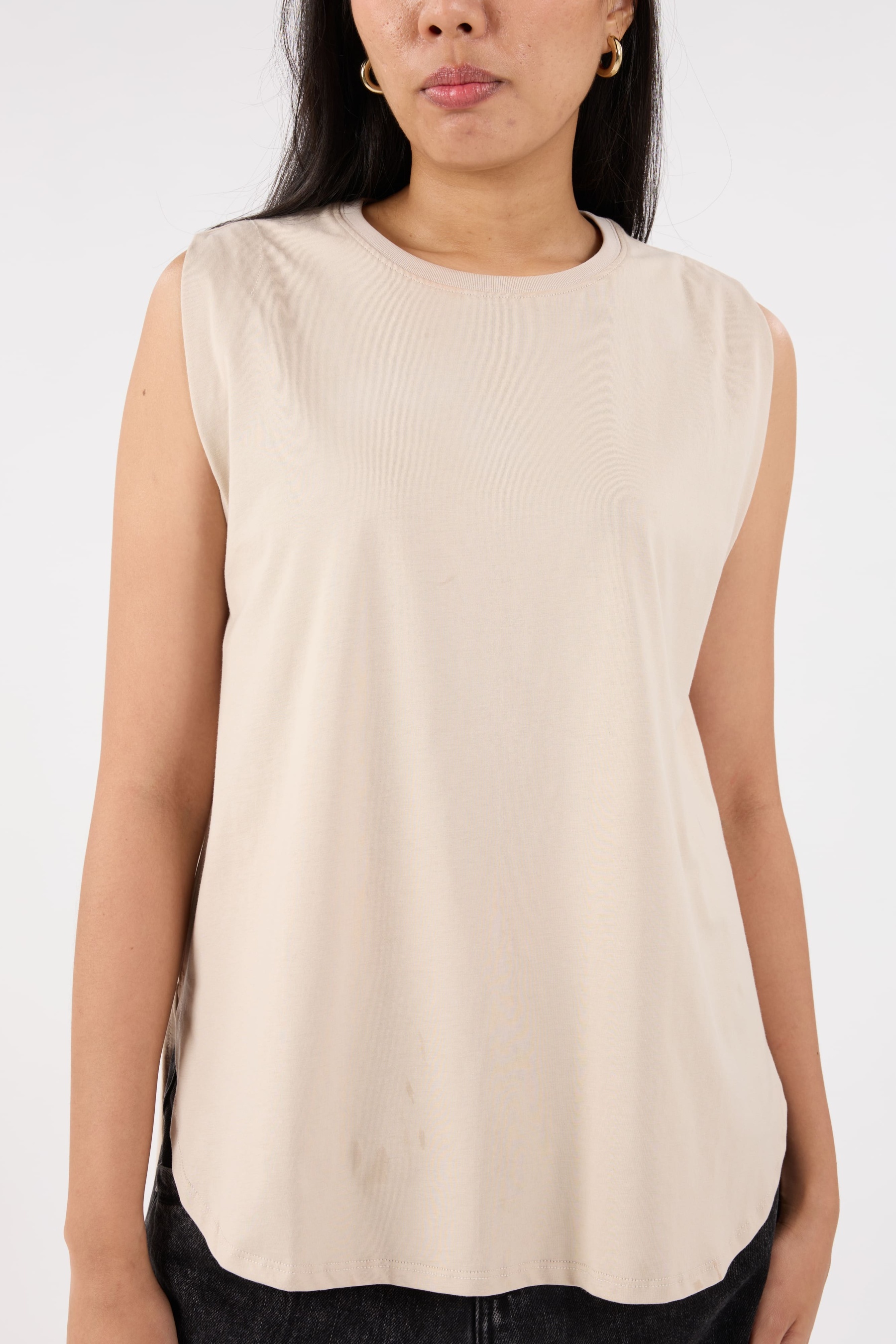 Nude Sleeveless Top