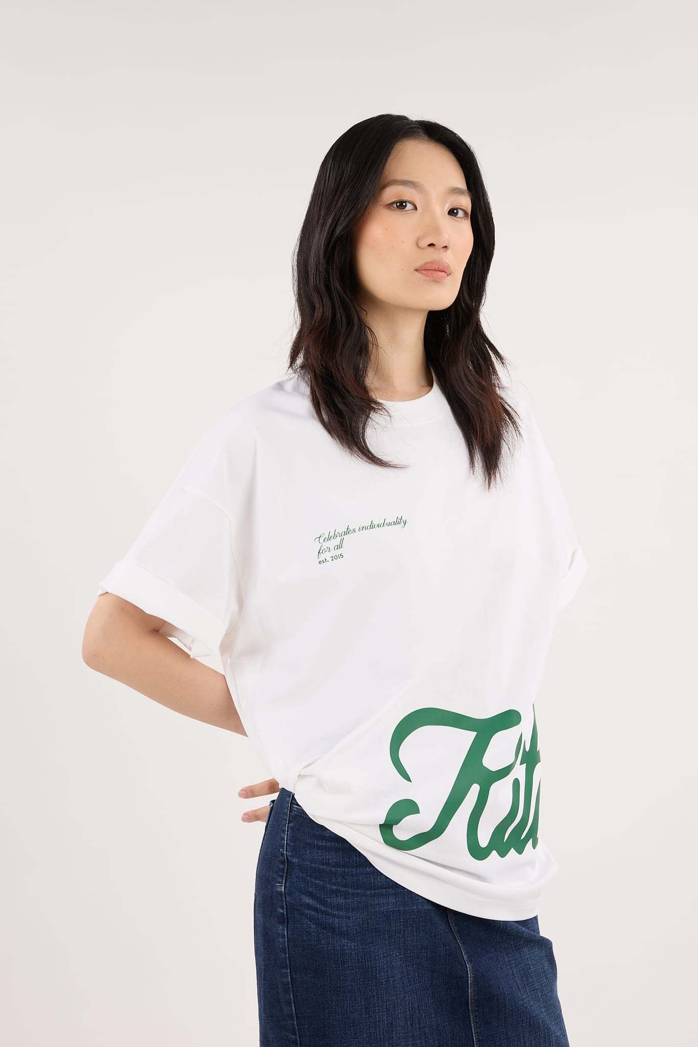 White Capsule Oversized T-Shirt