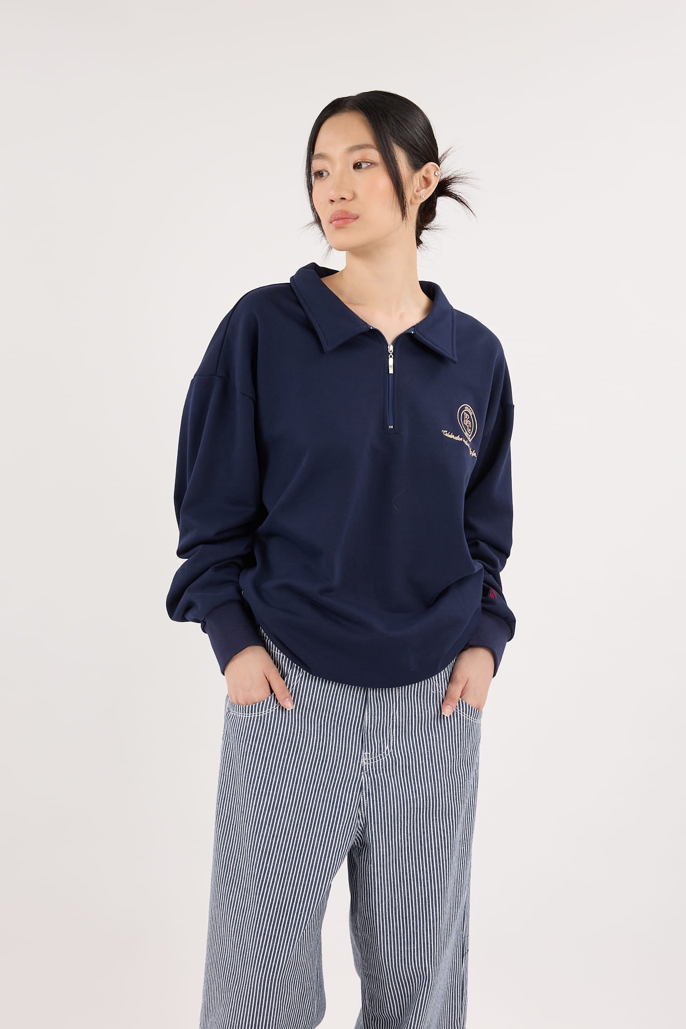 Navy Blue Capsule Oversized Sweatshirt
