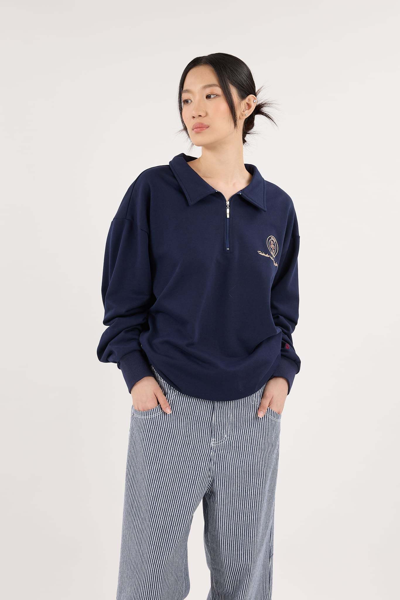Navy Blue Capsule Oversized Sweatshirt