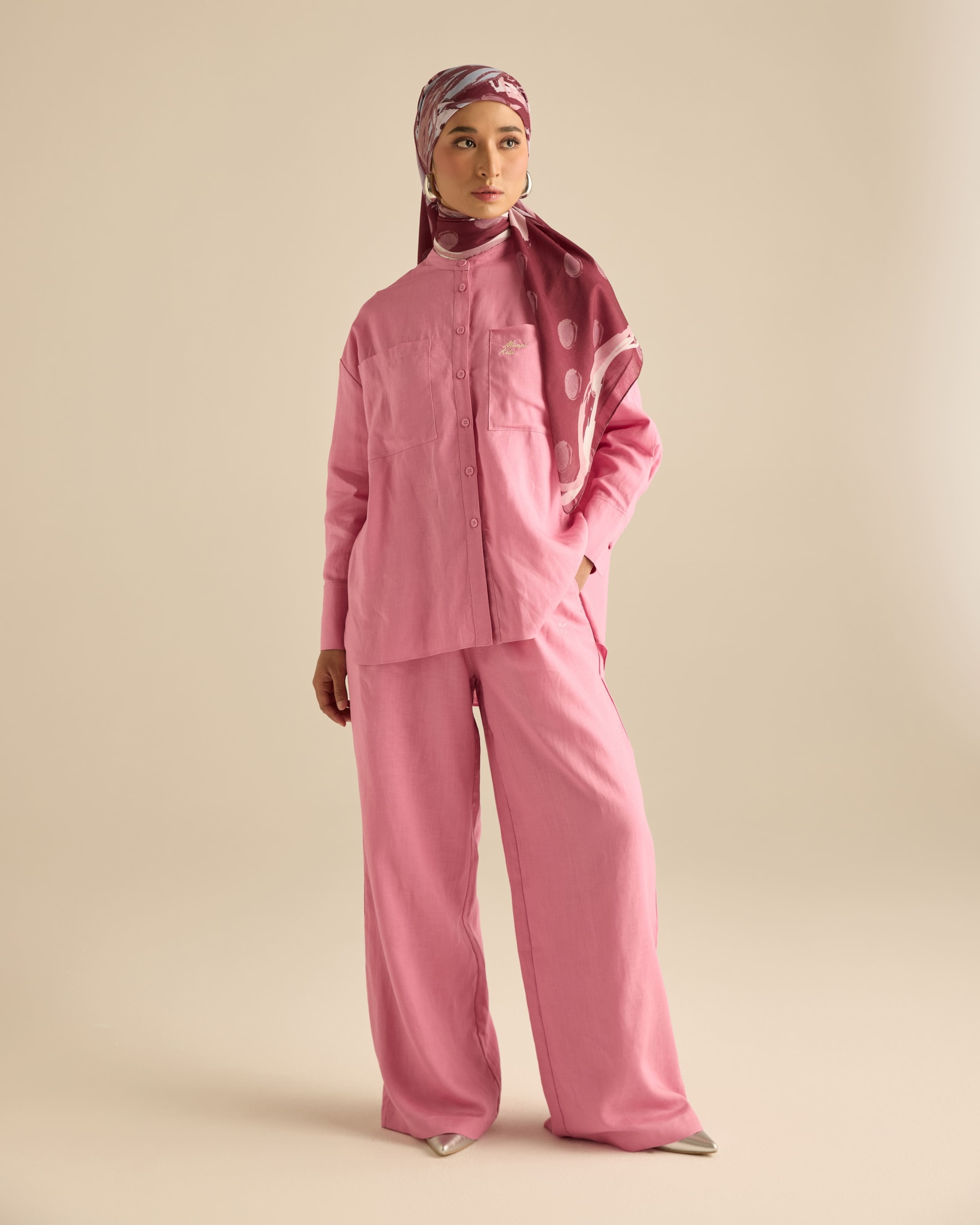 Mila Soft Pink Linen Shirt