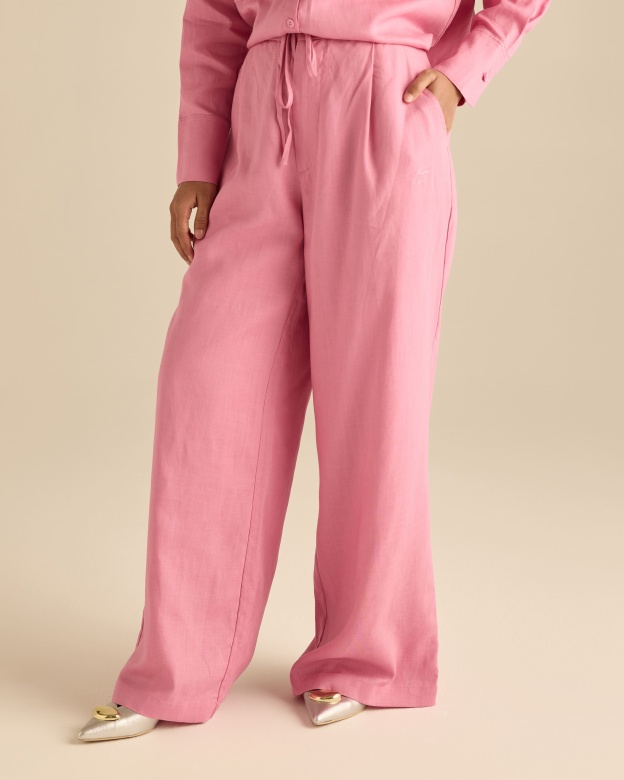 Calma Soft Pink Linen Pants