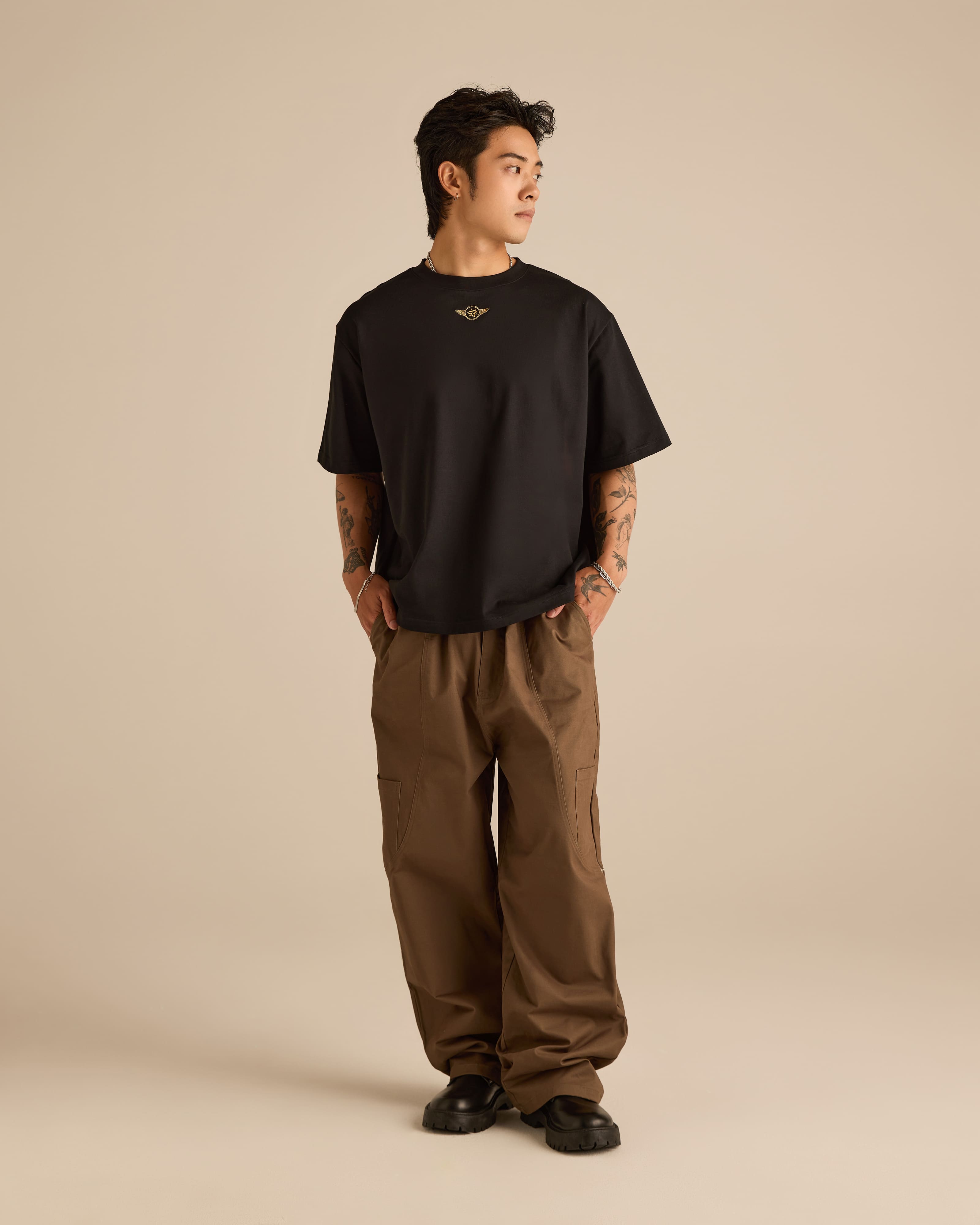 Roadster Black Graphic Short Sleeve T-Shirt