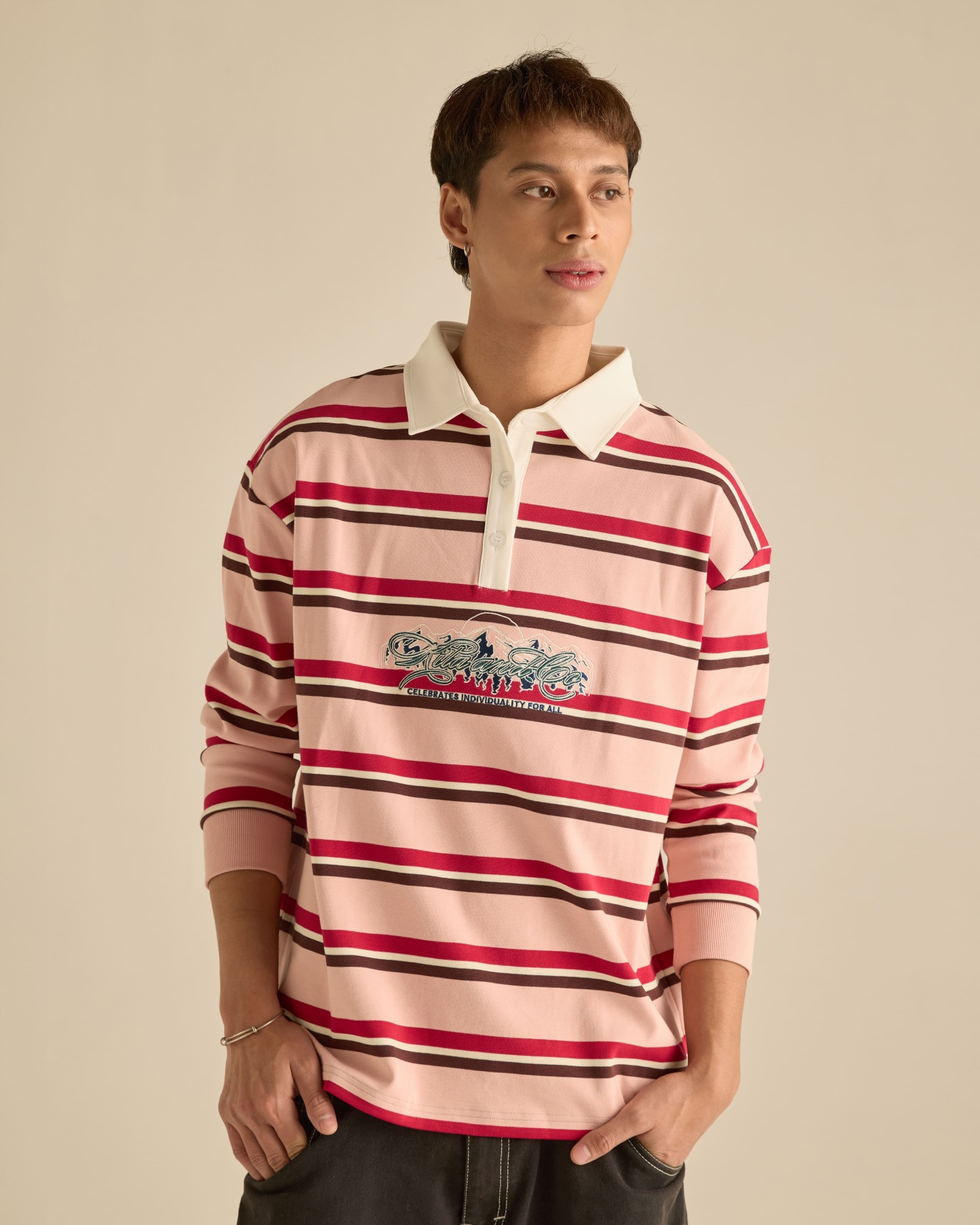 Stripes Collared Rugby Shirt