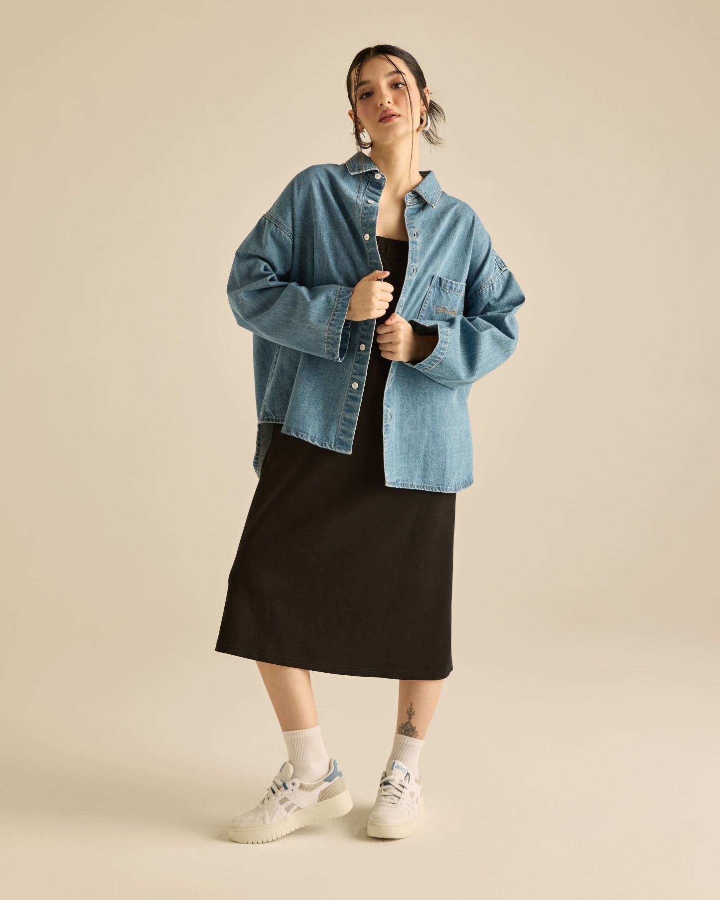 Denim Signature Double Stitched Shirt