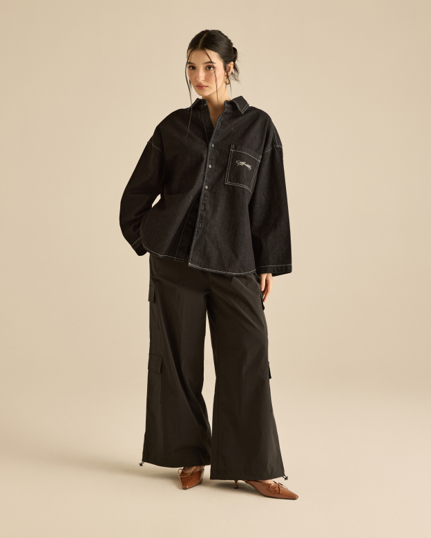 Denim Signature Double Stitched Shirt