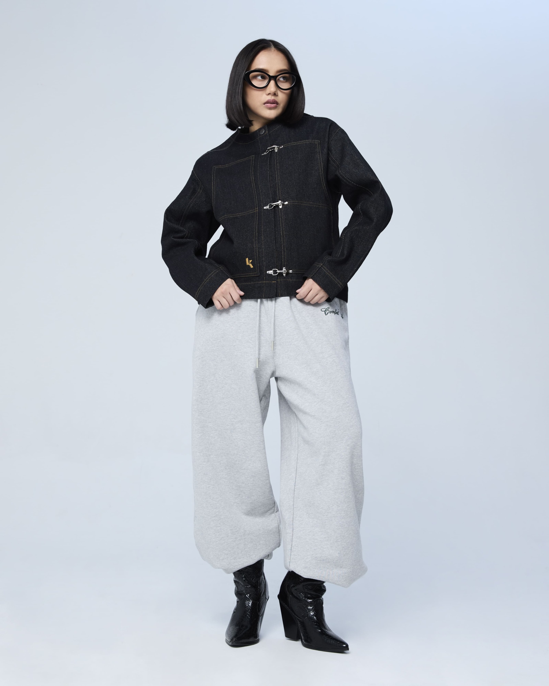 Black Denim Trucker Jacket