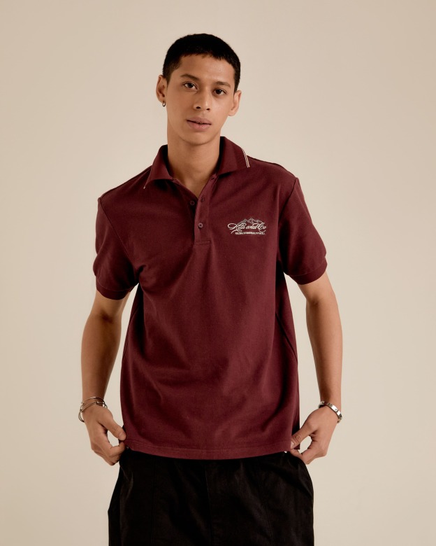 Signature Maroon Regular Fit Polo Shirt