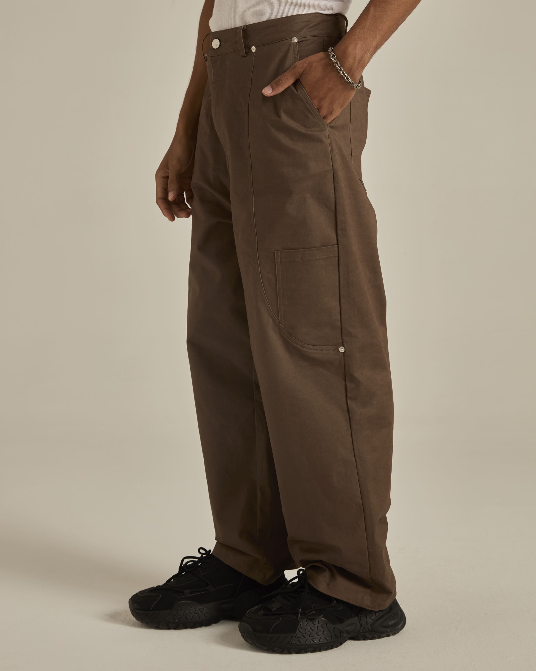 Dark Brown Cargo Pants