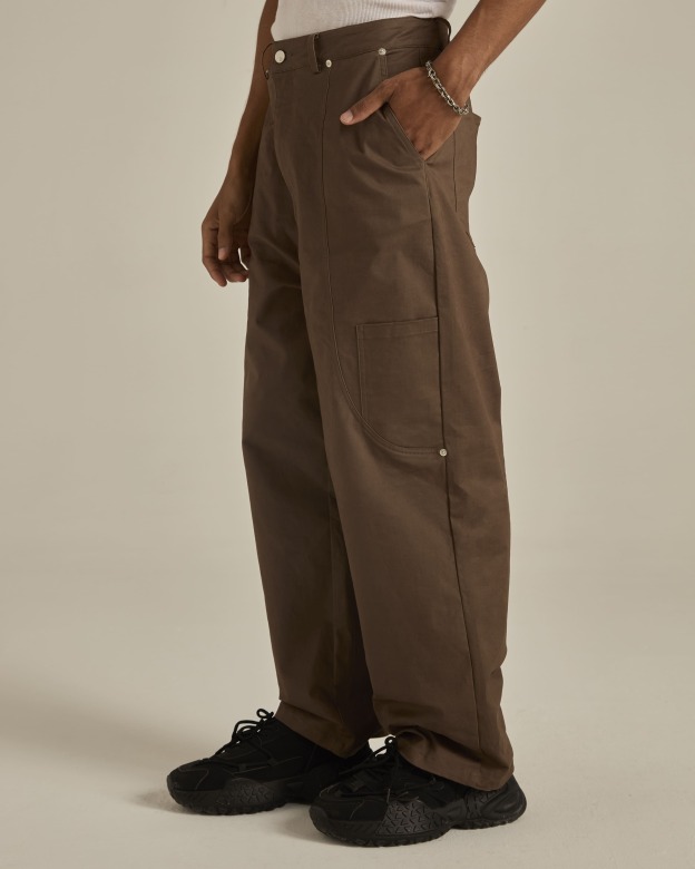 Dark Brown Cargo Pants