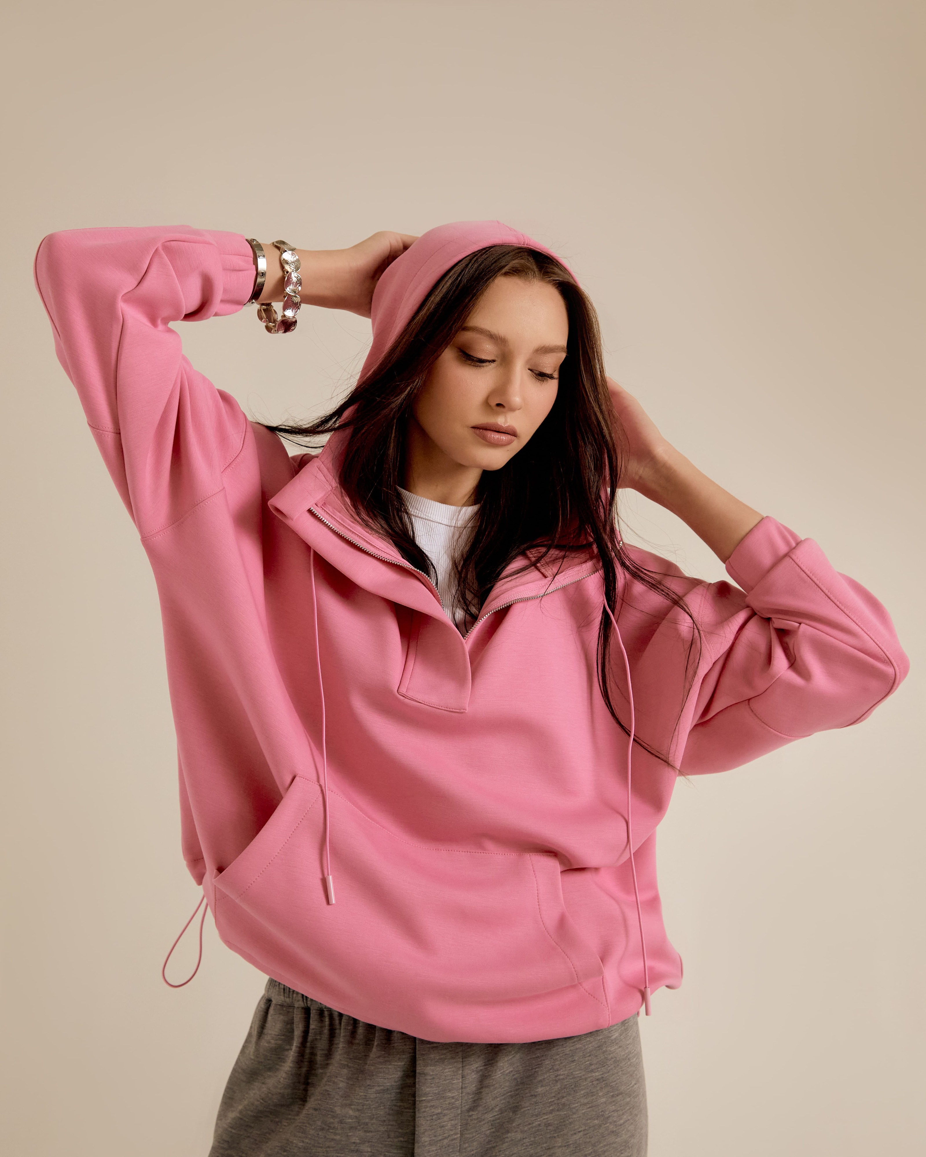 Neena Pink Hoodie Jumper