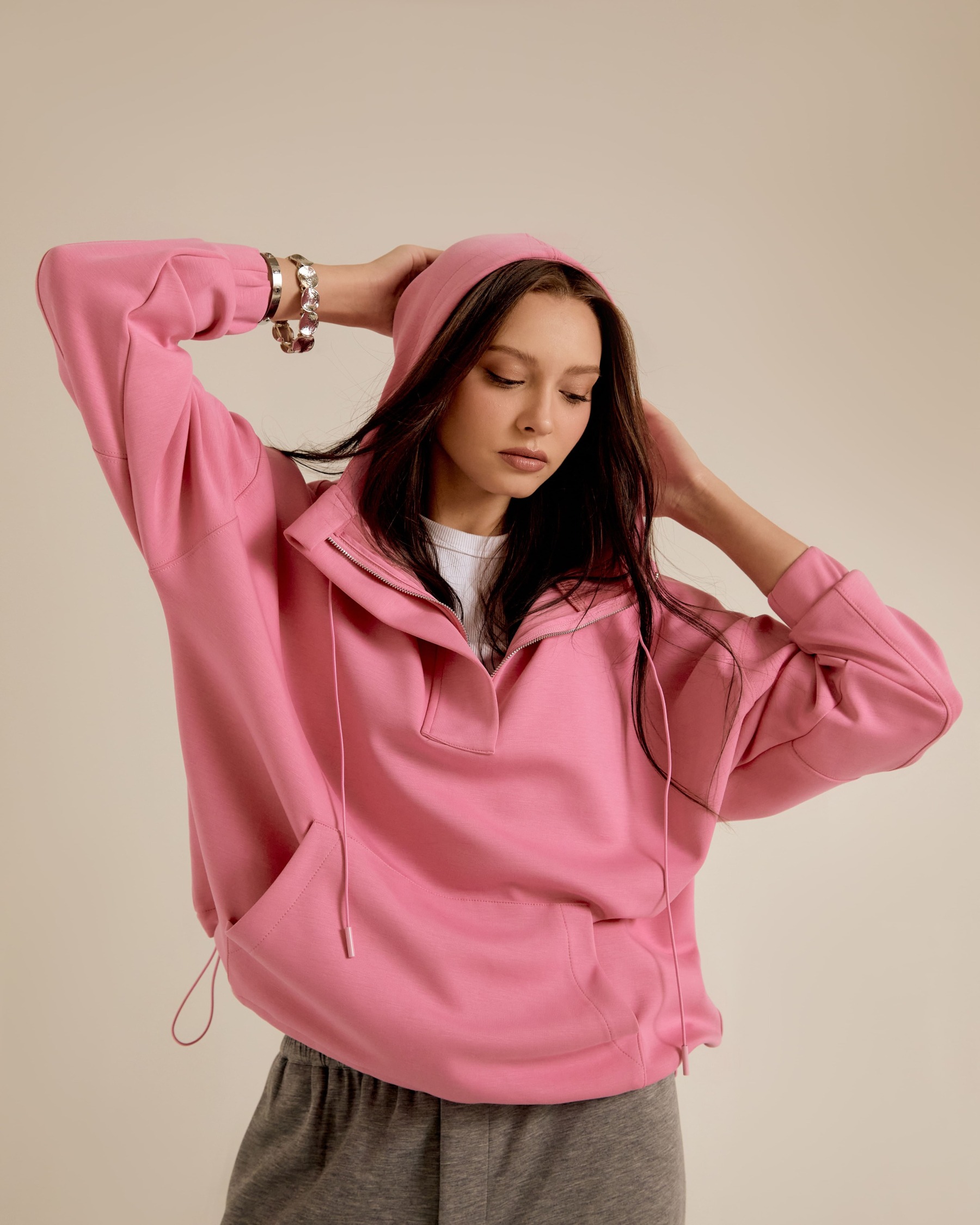 Neena Pink Hoodie Jumper