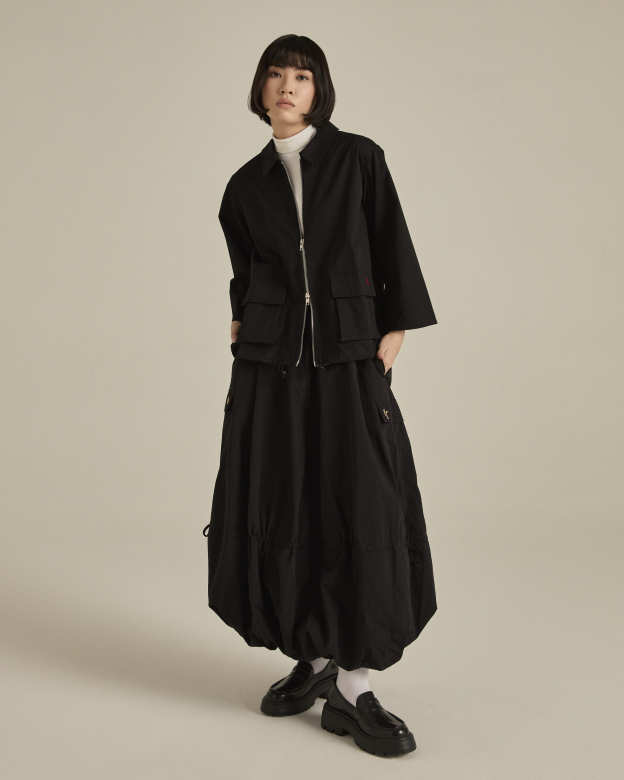 Black Double Zipper Jacket